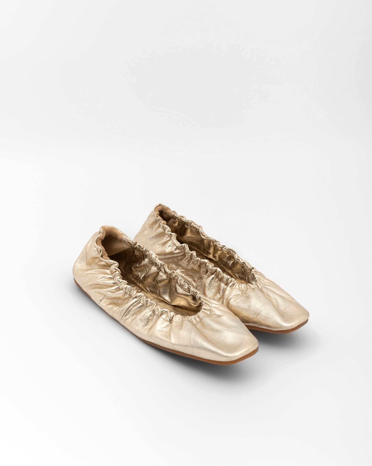 BALLERINA ARRICCIATA METALLIZZATA