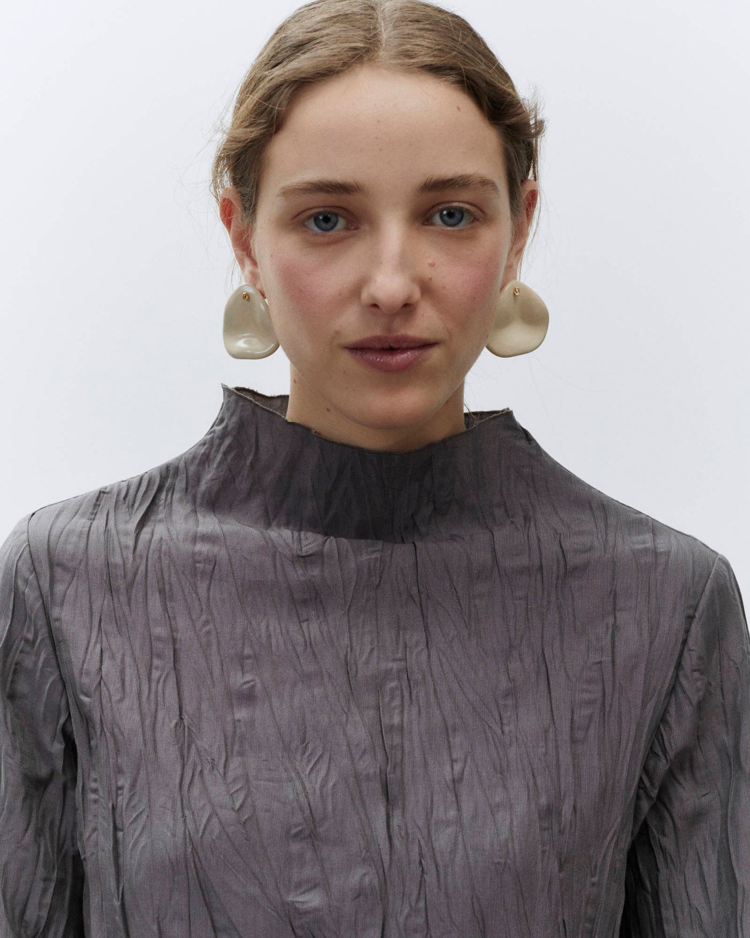 ABITO LUNGO SETA CRINKLE