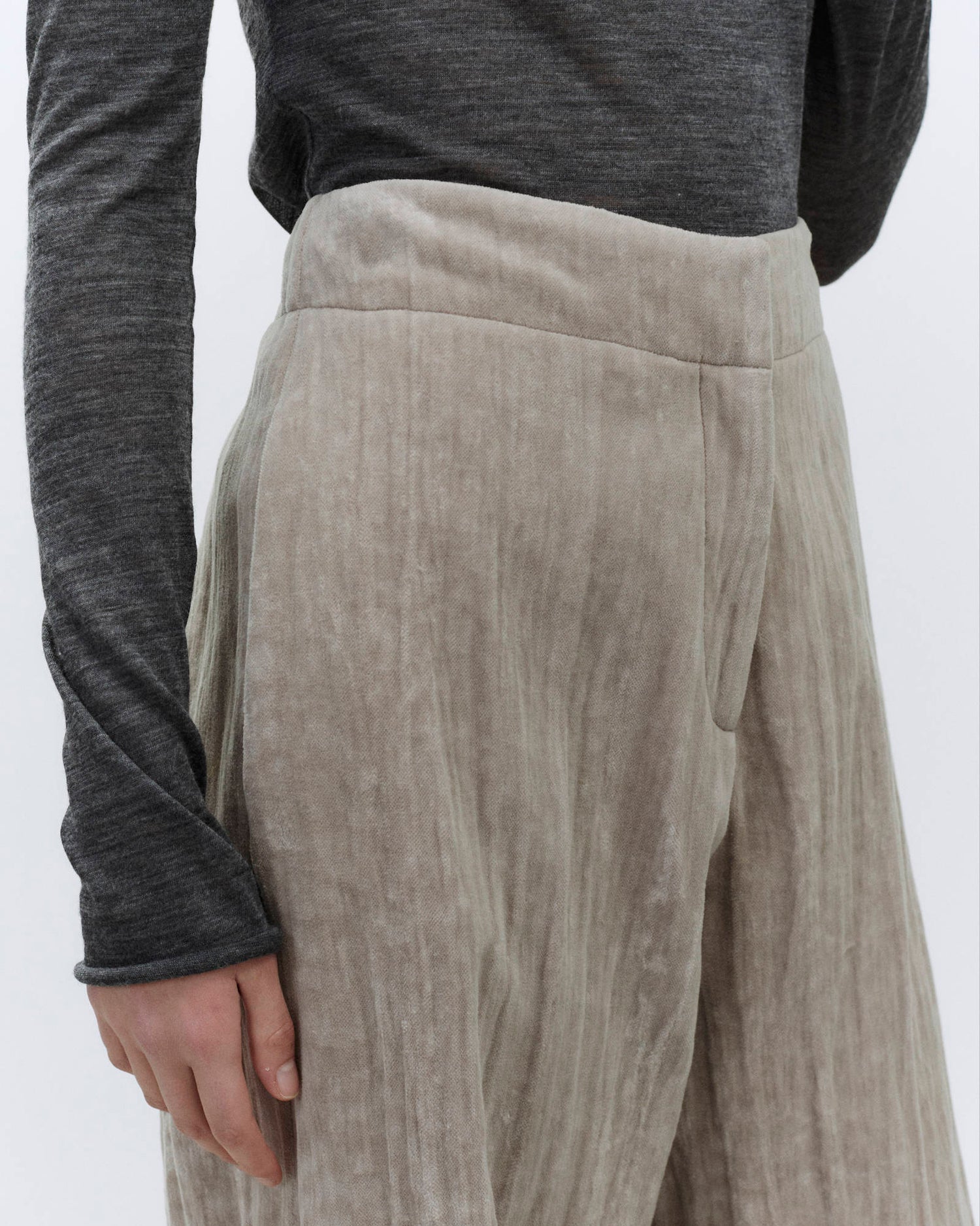 PANTALONE AMPIO CRINKLE VELVET