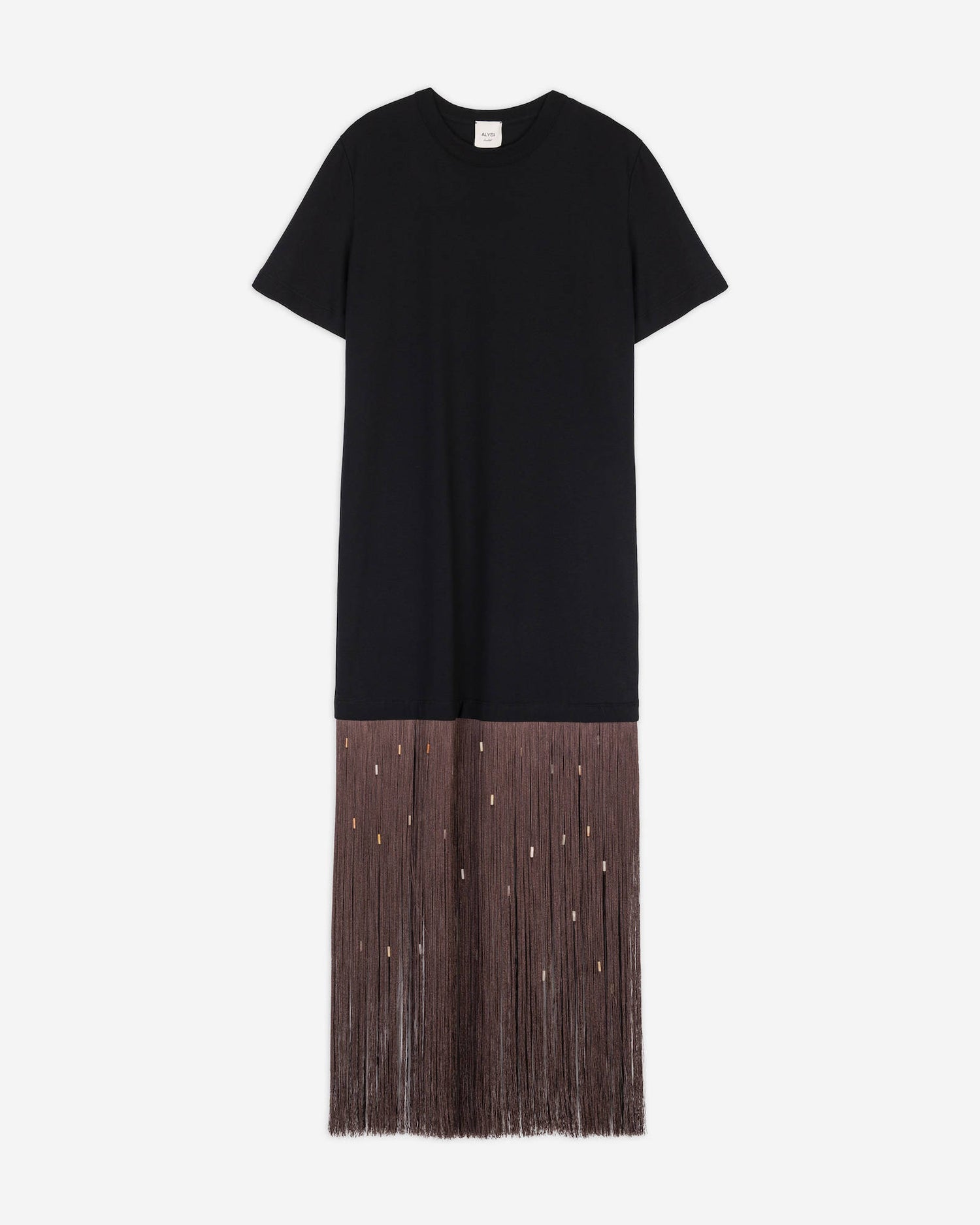 ABITO T-SHIRT CON FRANGE