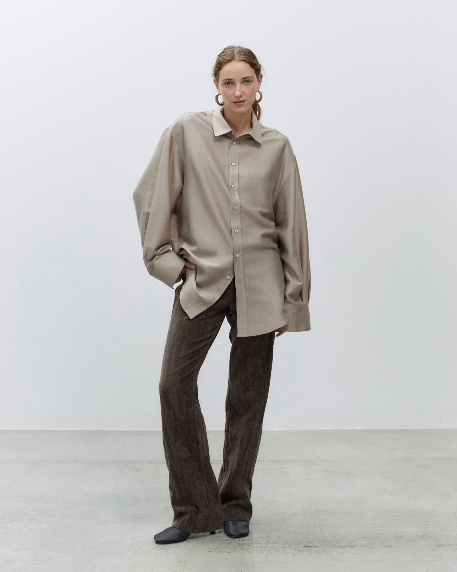 CAMICIA SETA OVERSIZE