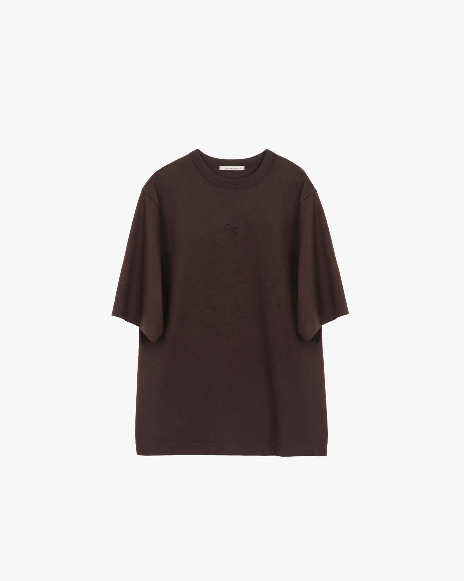 T-SHIRT OVERSIZE CON RICAMO Choco