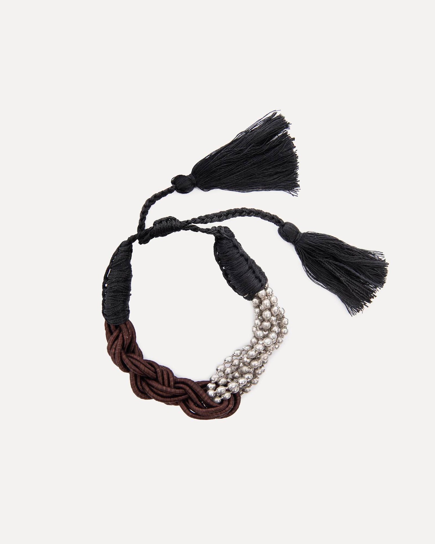 BRACCIALE INTRECCIATO CON PERLINE