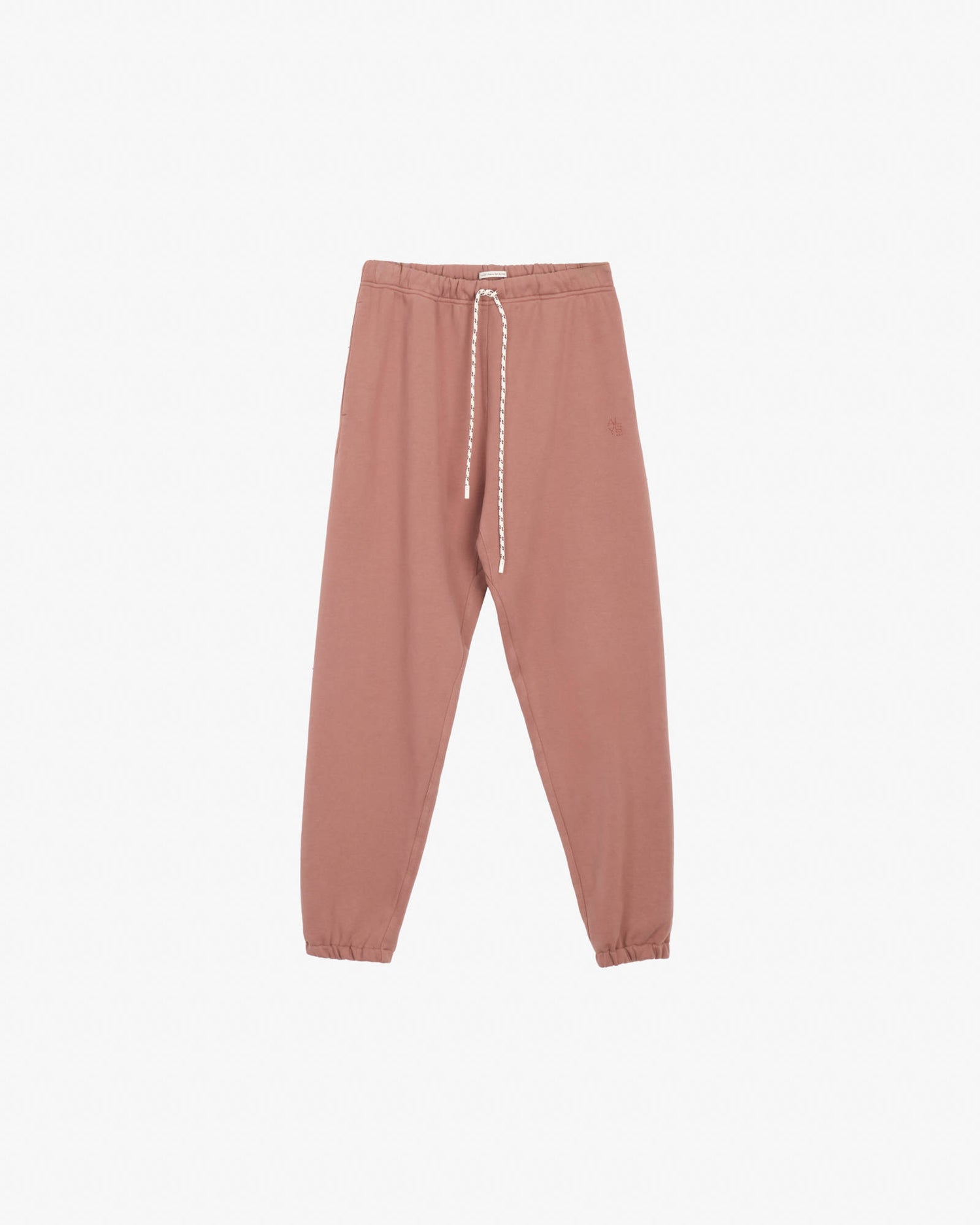 JOGGERS IN FELPA CON RICAMO Blush