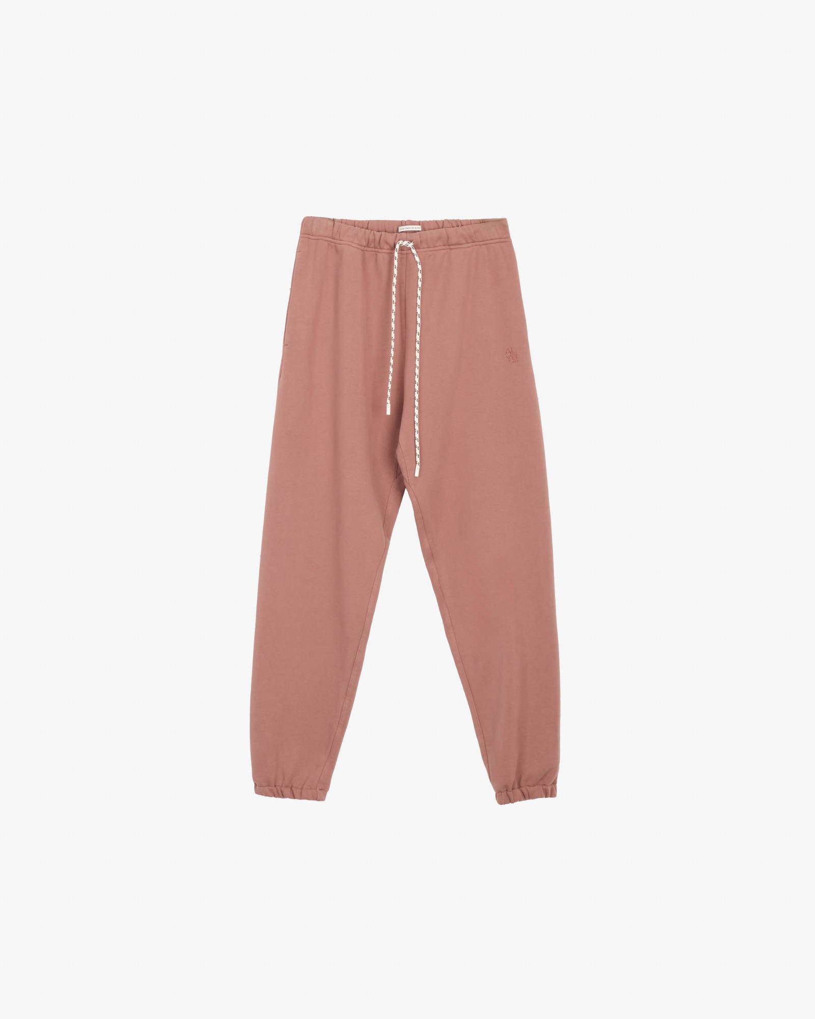 JOGGERS IN FELPA CON RICAMO Blush