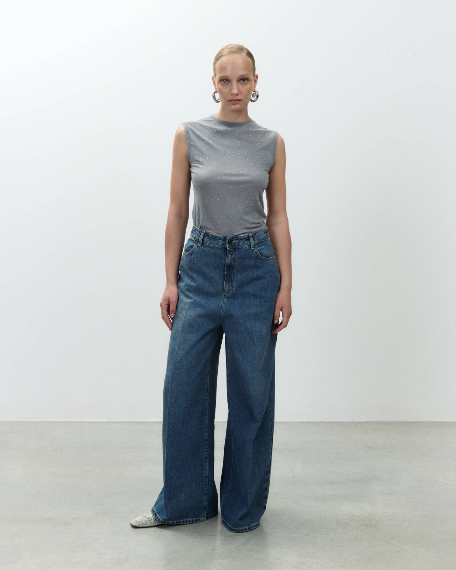 PANTALONE DENIM WIDE LEG