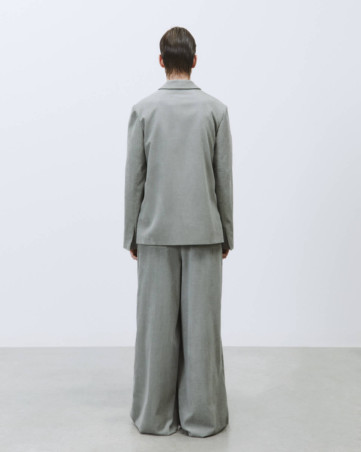 PANTALONE WIDE LEG VELLUTO A COSTE
