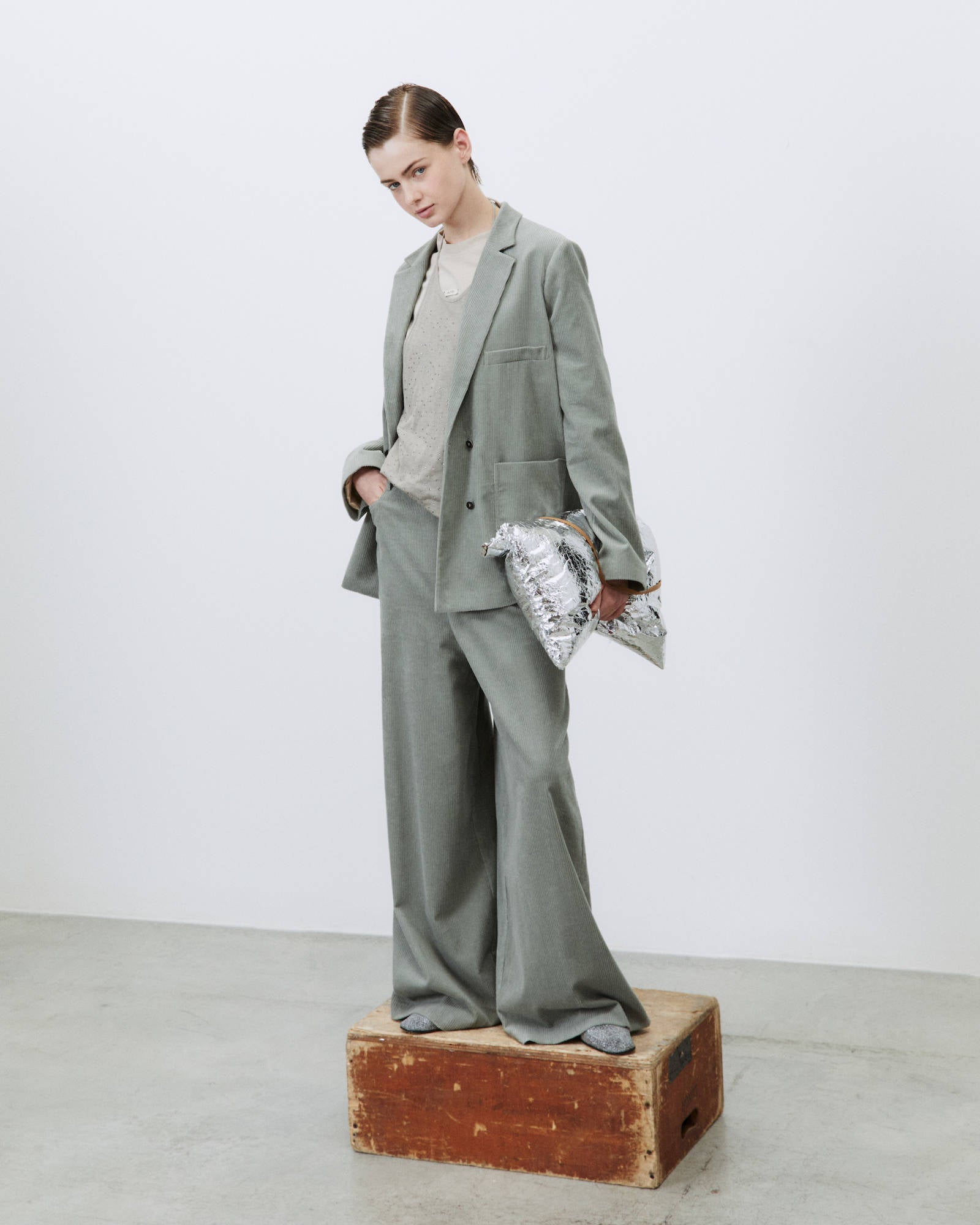 BLAZER DOPPIOPETTO VELLUTO A COSTE