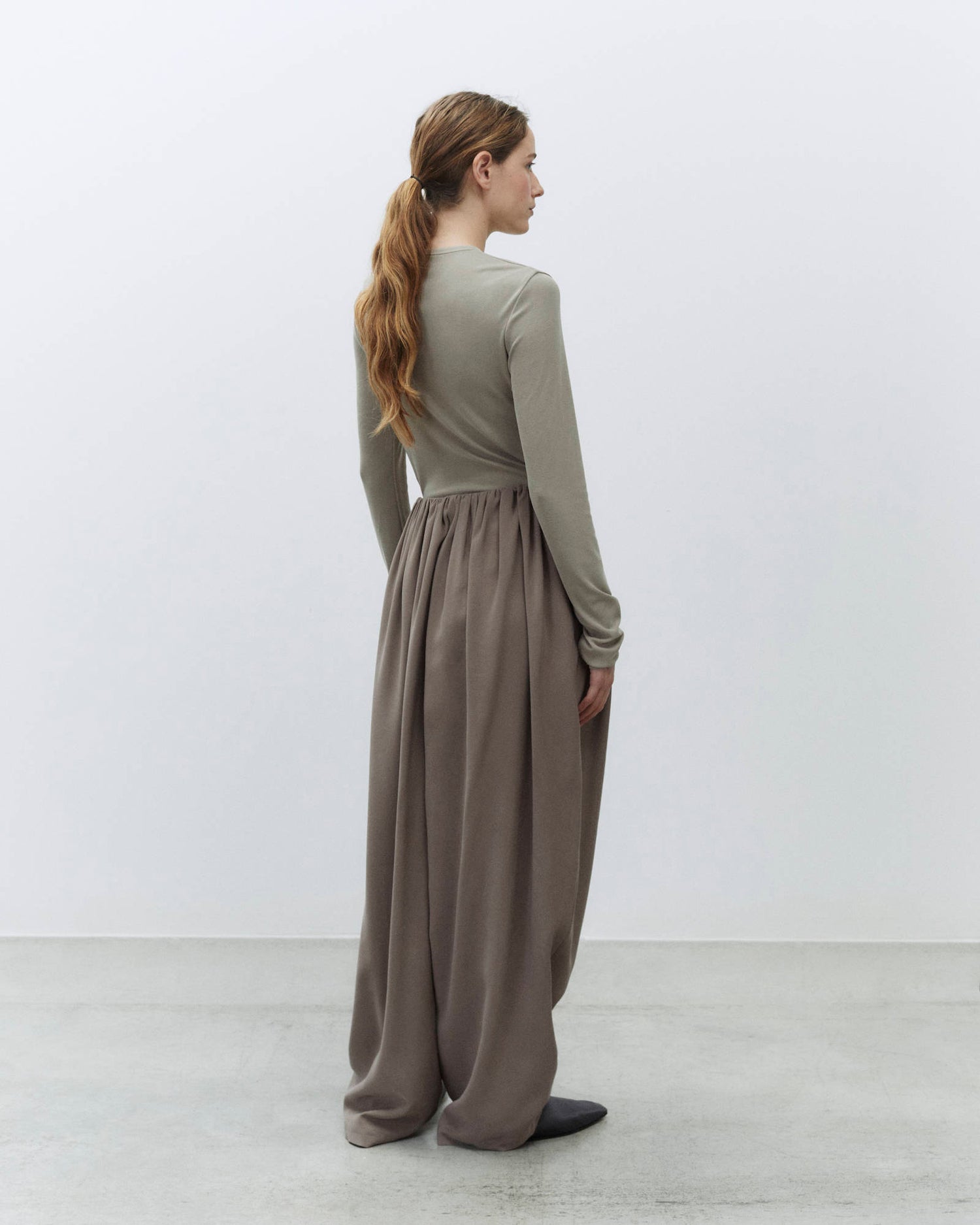 PANTALONE CARGO CUPRO EFFECT