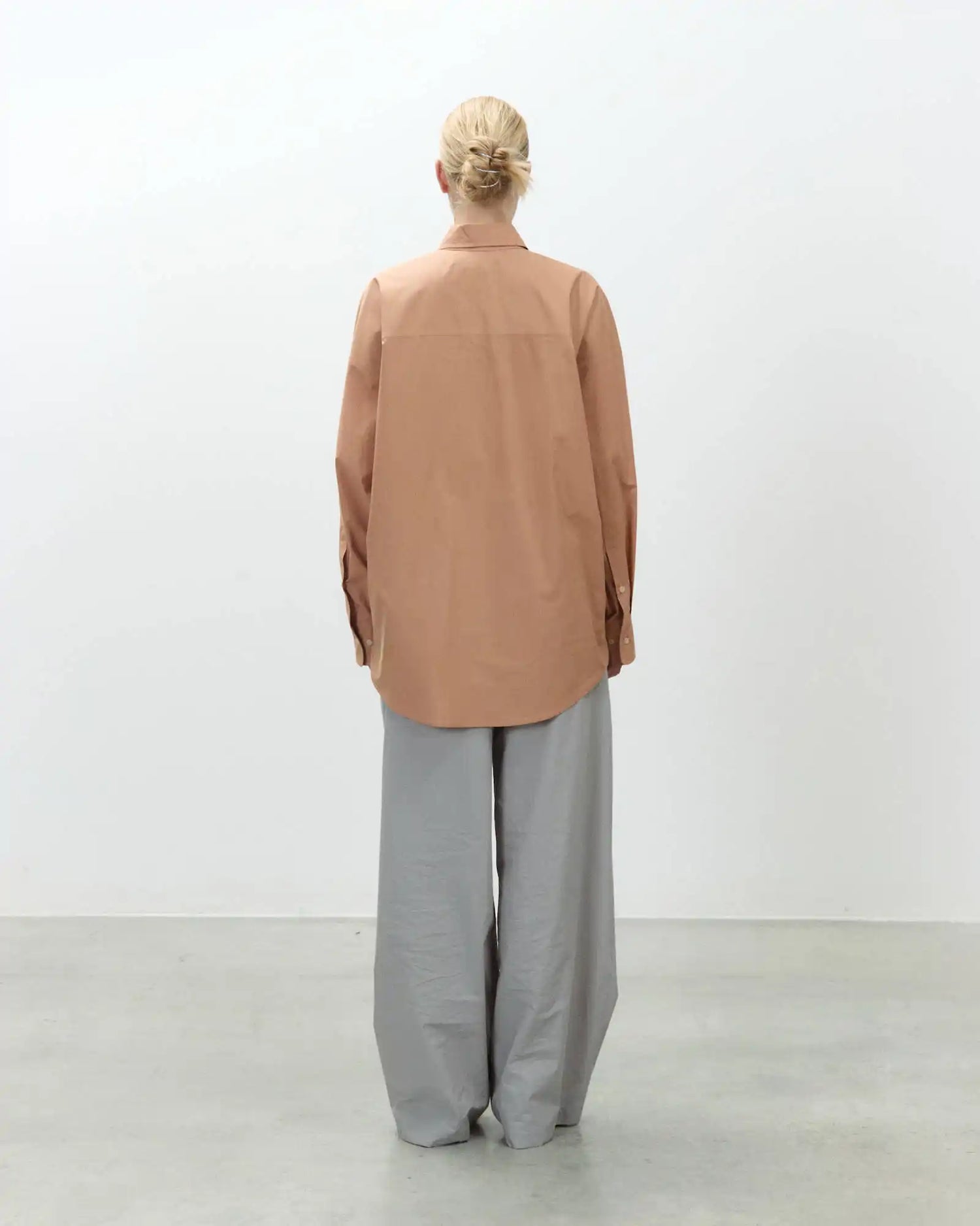 CAMICIA OVERSIZE IN POPELINE