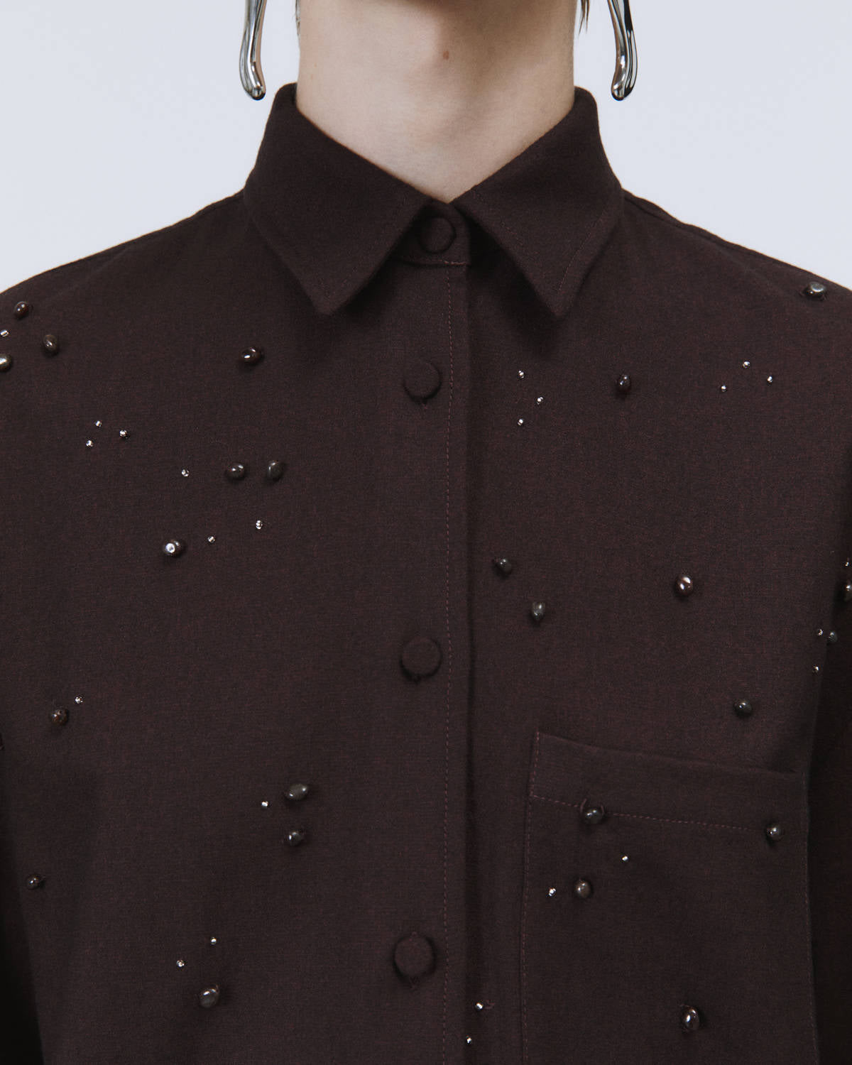 CAMICIA LUNGA RICAMATA FLANELLA