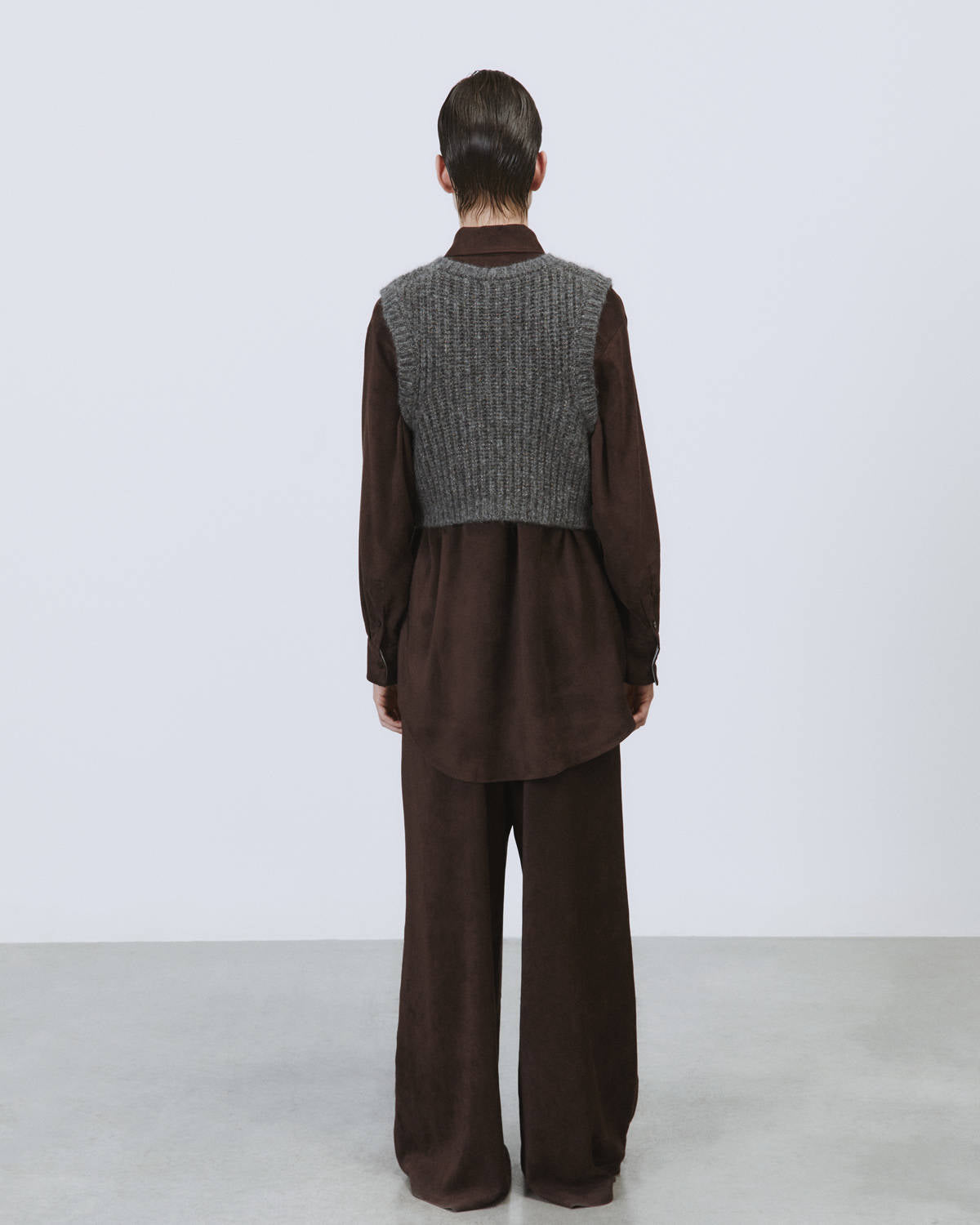 MICRO GILET SHINY MISTO ALPACA