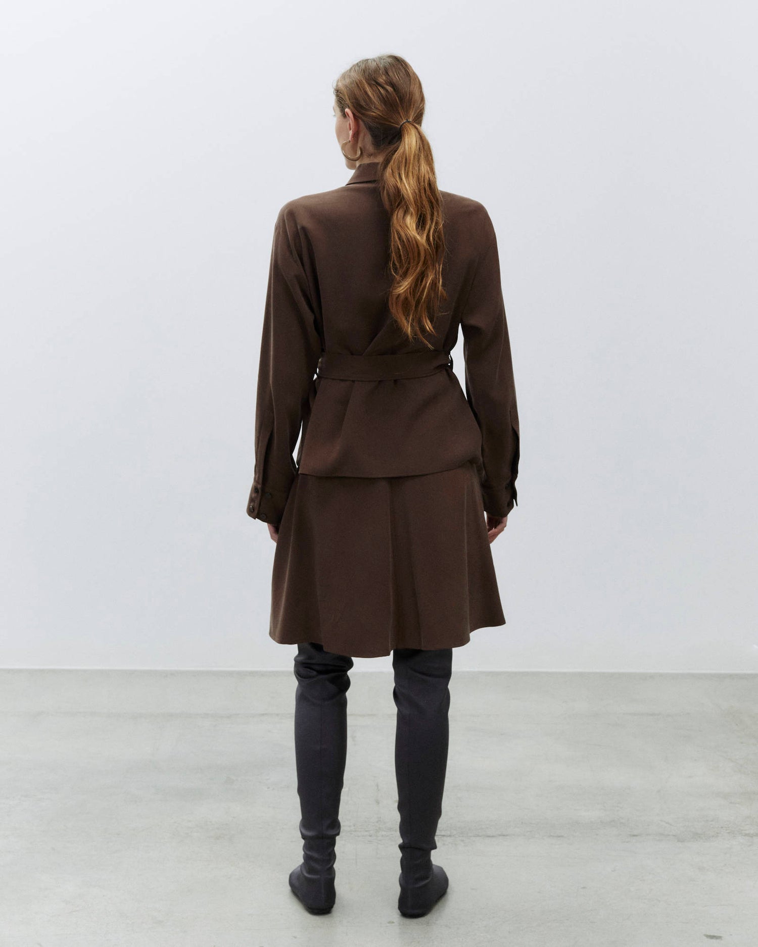 CAMICIA CUPRO EFFECT