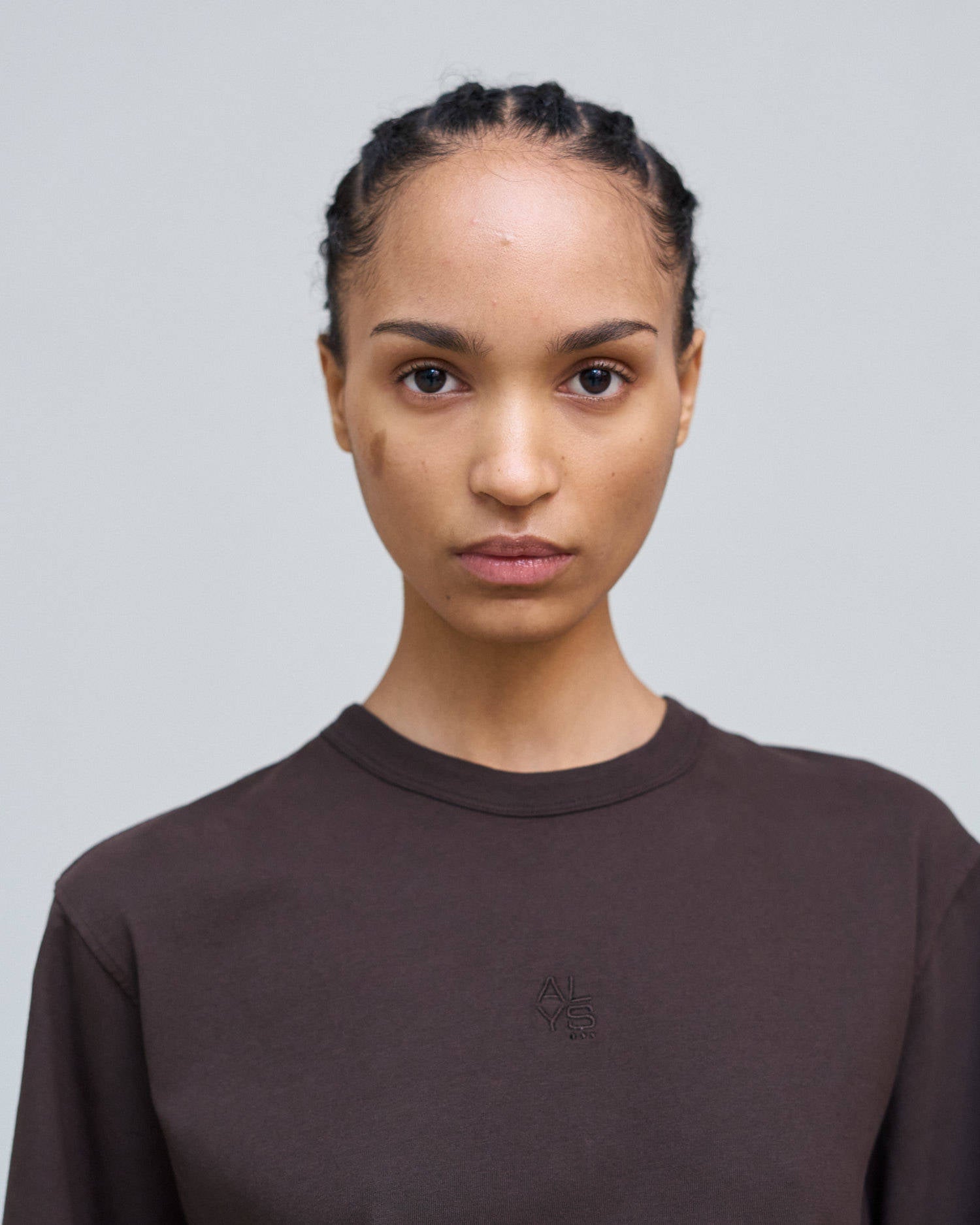 T-SHIRT OVERSIZE CON RICAMO Choco