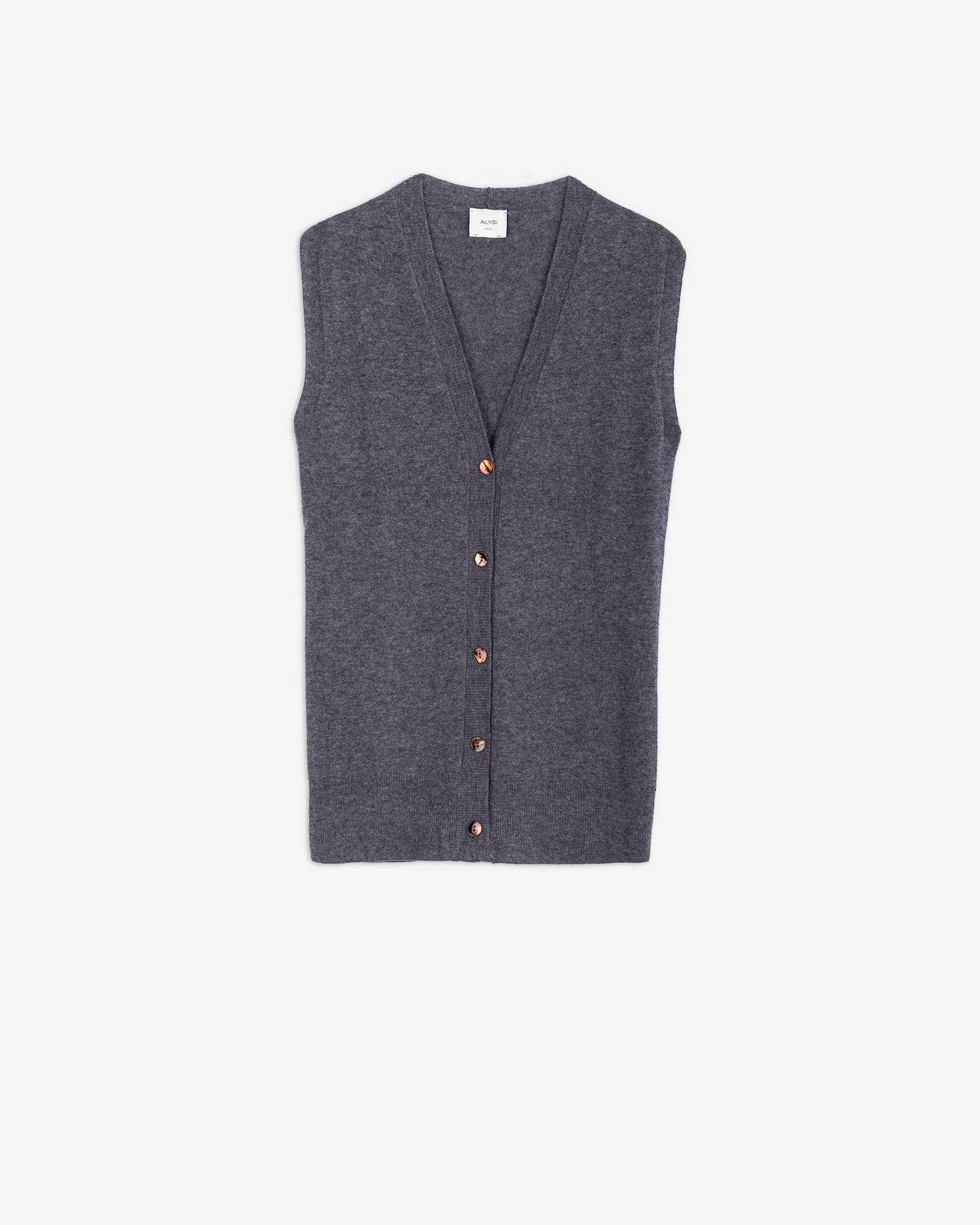 LONG CASHMERE VEST