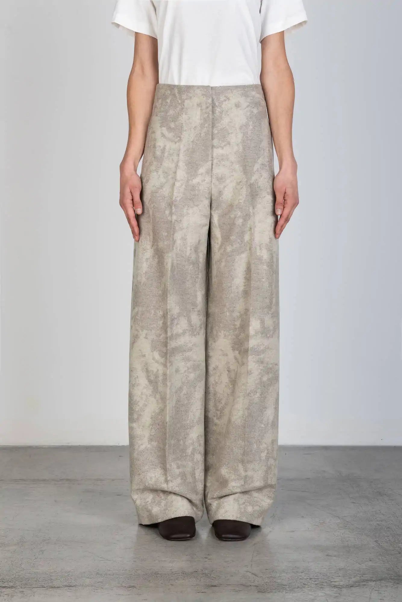 PANTALONE SCRAPED WOOL