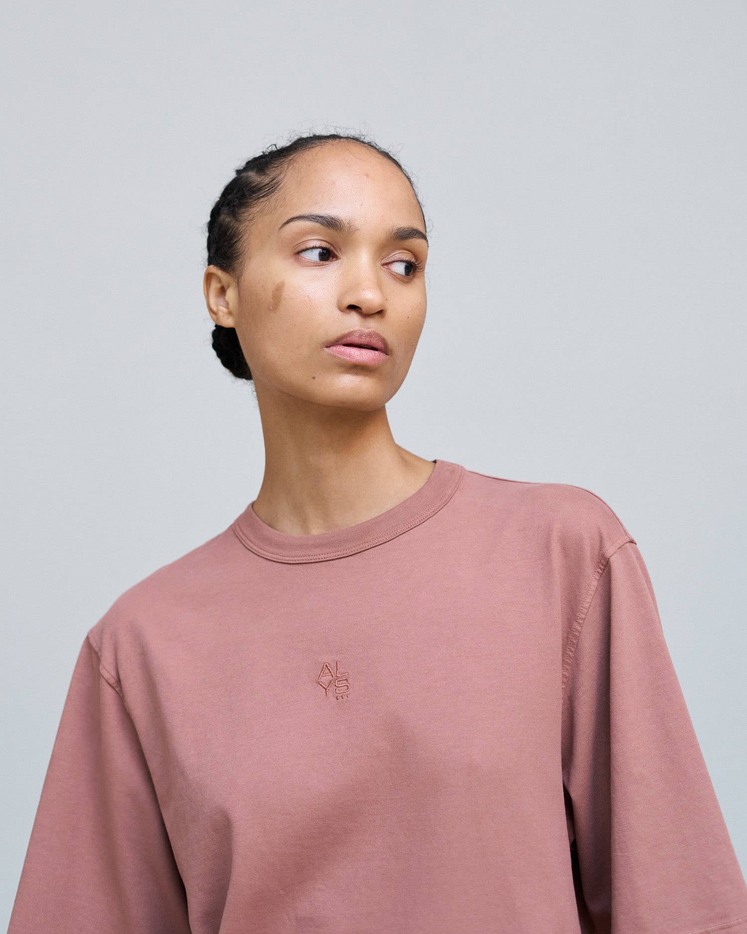 T-SHIRT OVERSIZE CON RICAMO Blush
