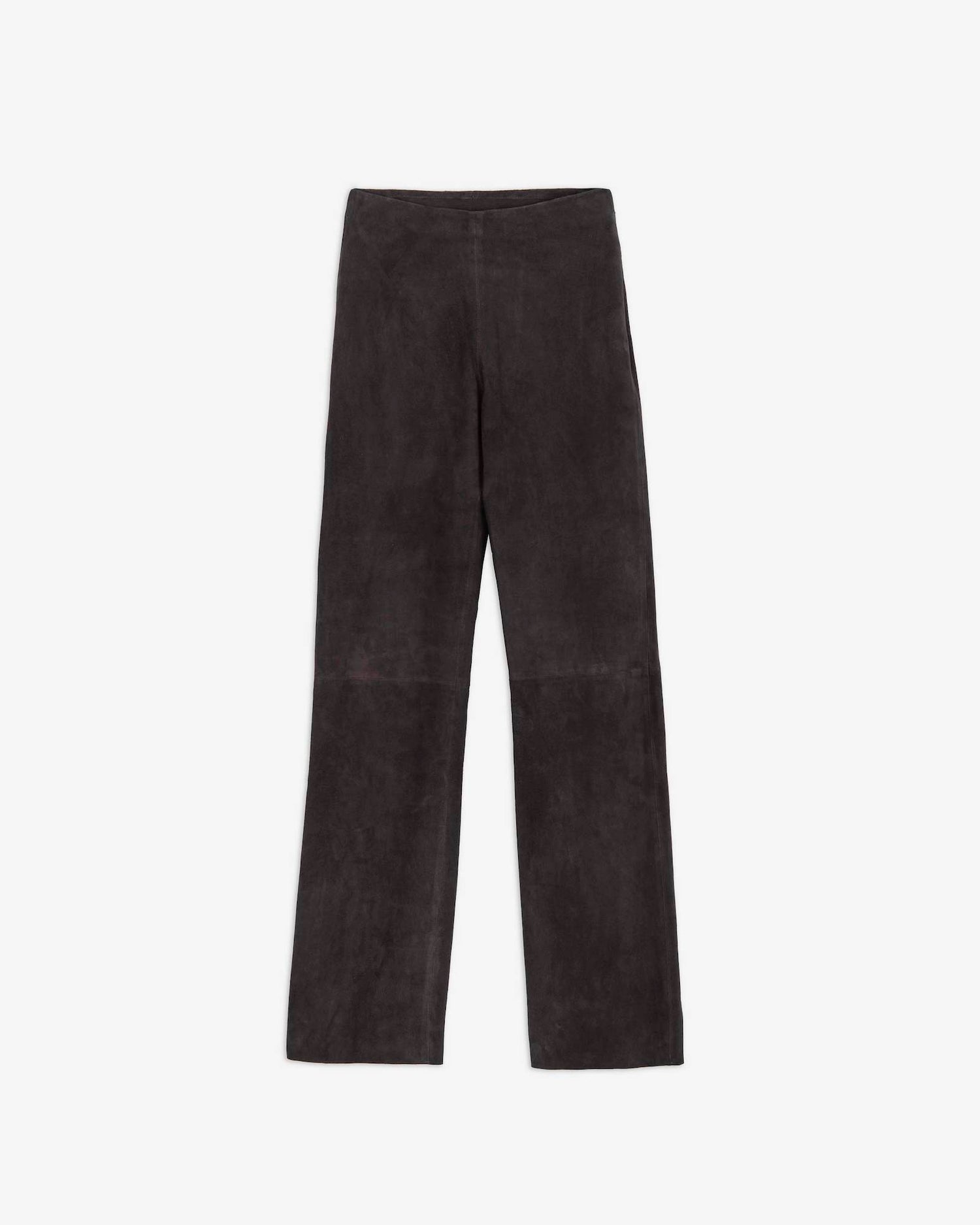 PANTALONI SLIM IN SUEDE