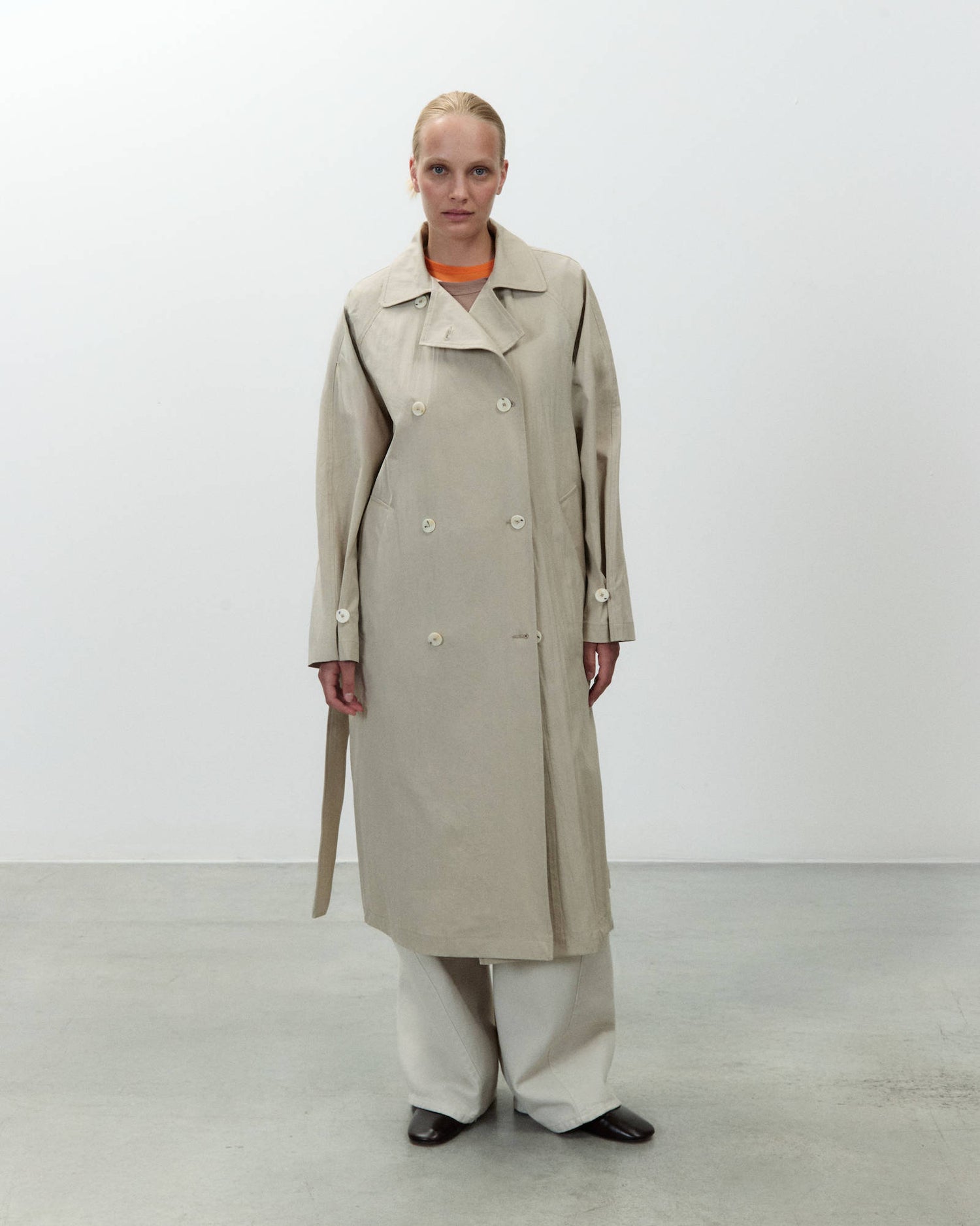 TRENCH LUNGO CRINKLE