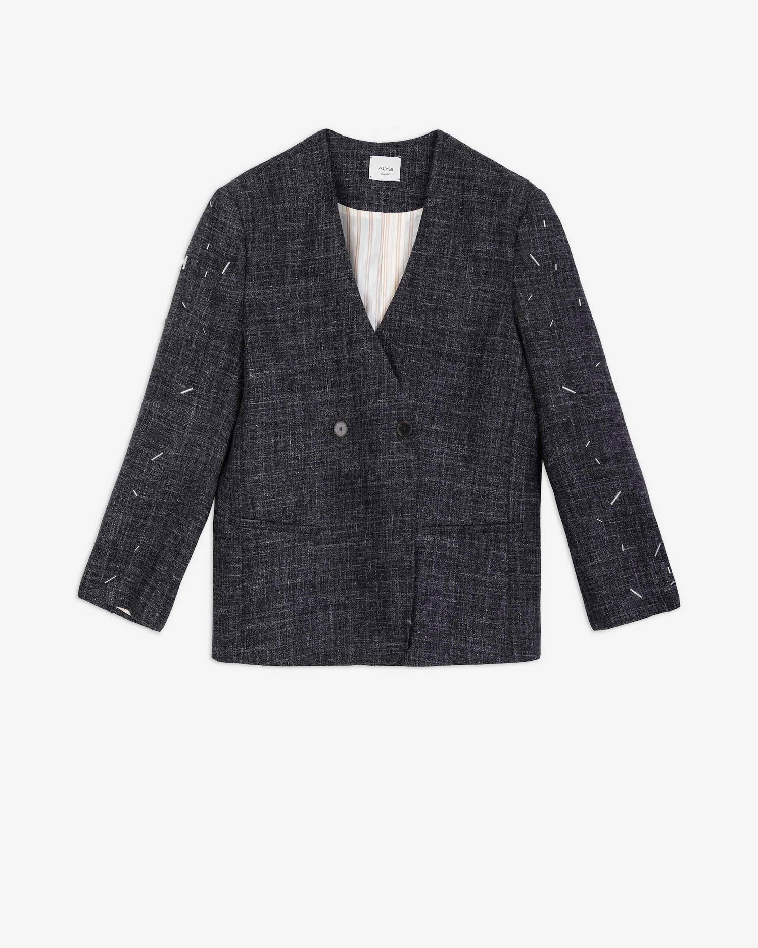 GIACCA RICAMO GRANIGLIA WOOL