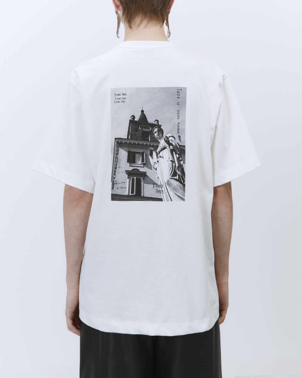 T-SHIRT OVER STAMPA ROMA