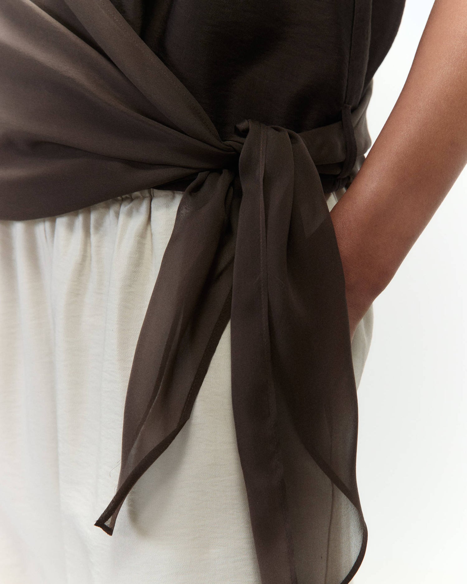 TOP INCROCIATO CHIFFON