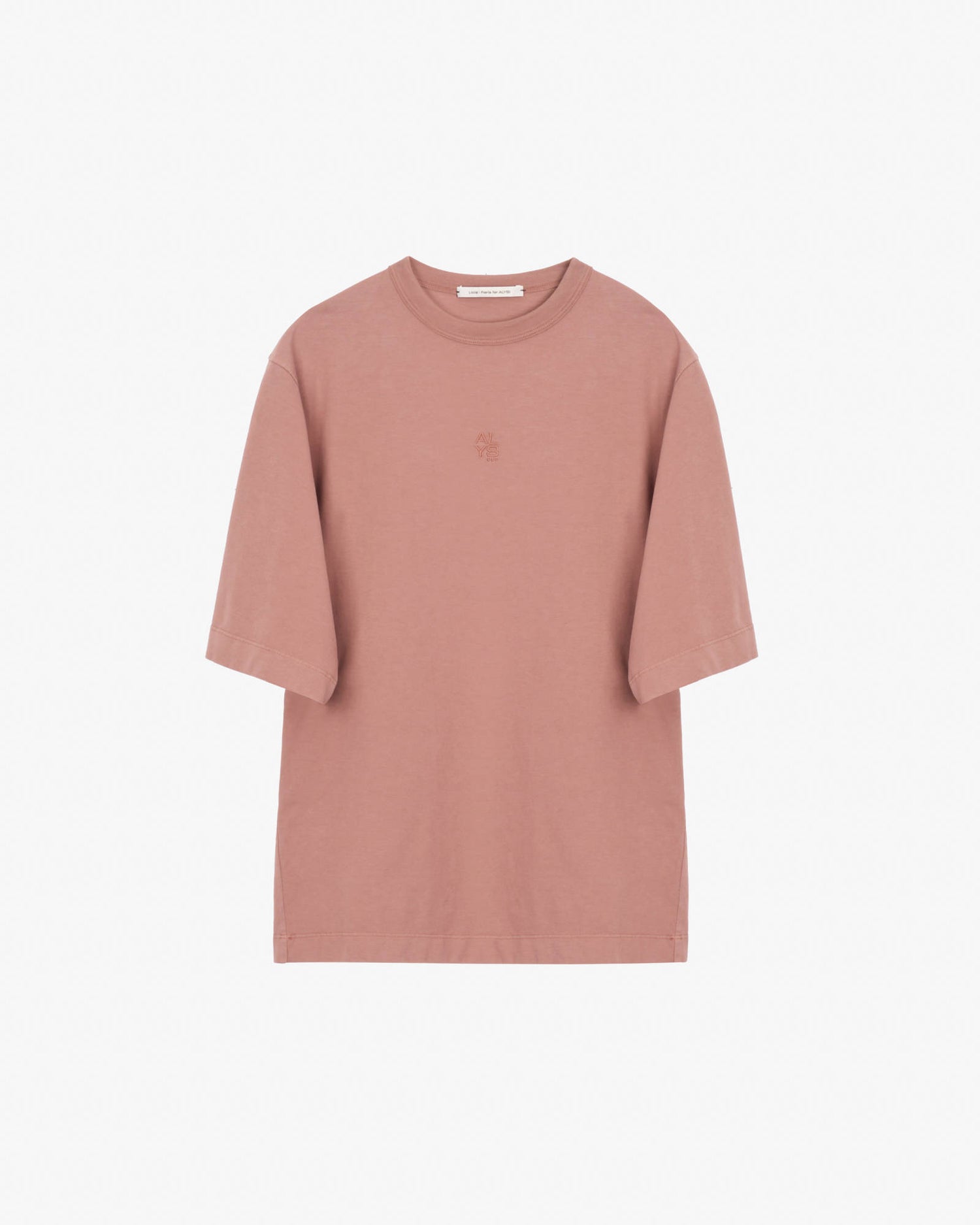T-SHIRT OVERSIZE CON RICAMO Blush