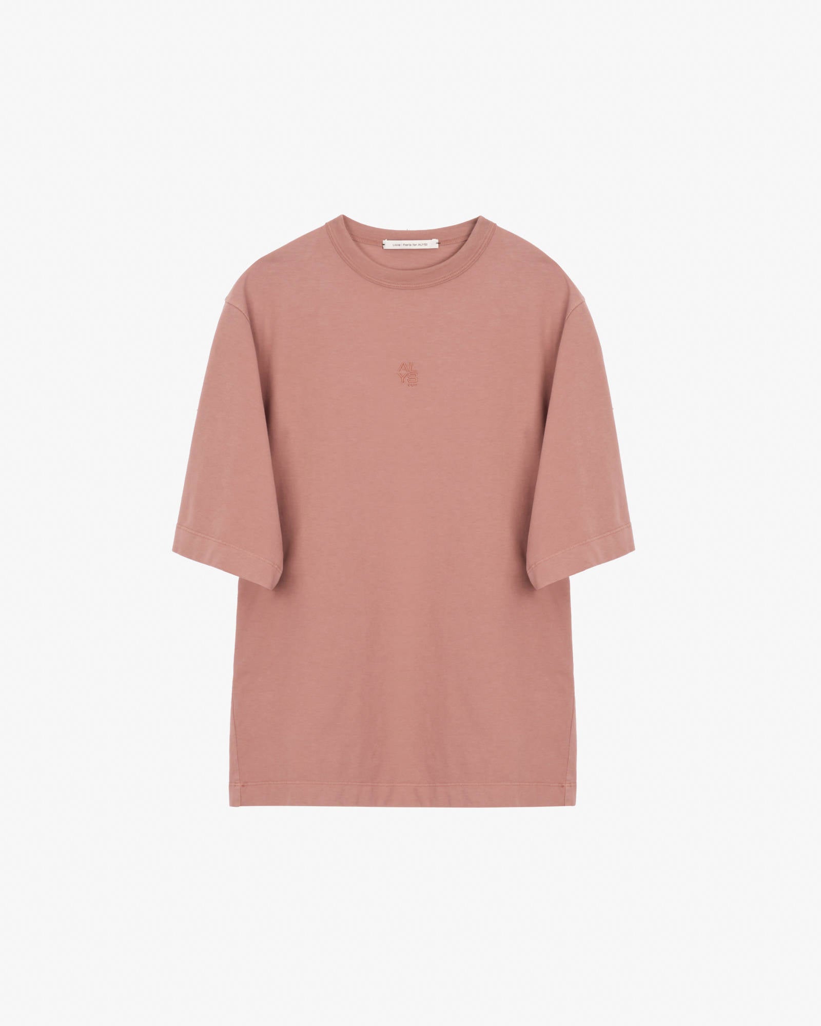 T-SHIRT OVERSIZE CON RICAMO Blush