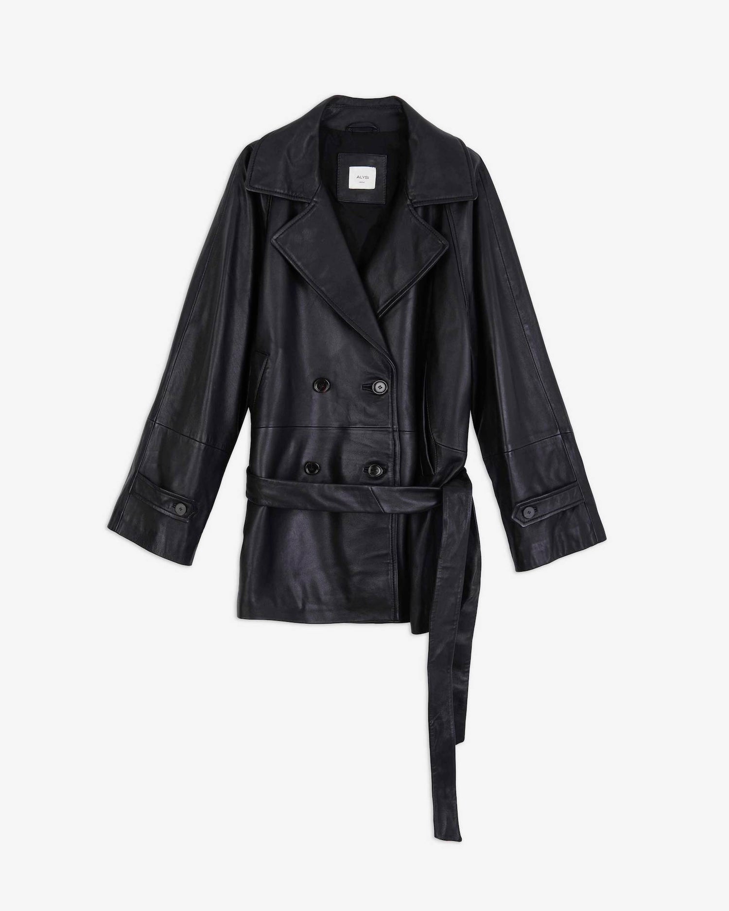 TRENCH CORTO IN PELLE