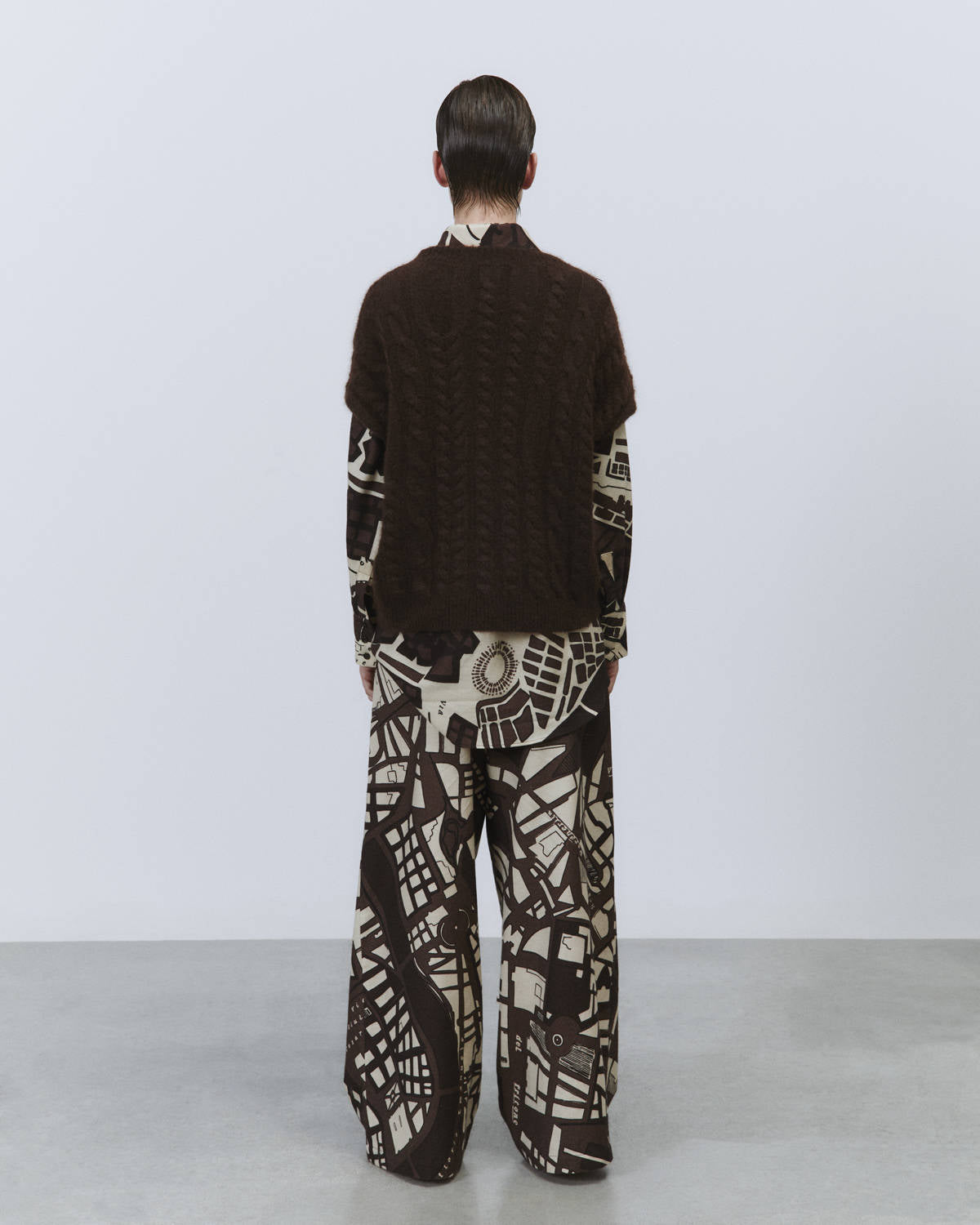 MOHAIR CABLE KNIT VEST