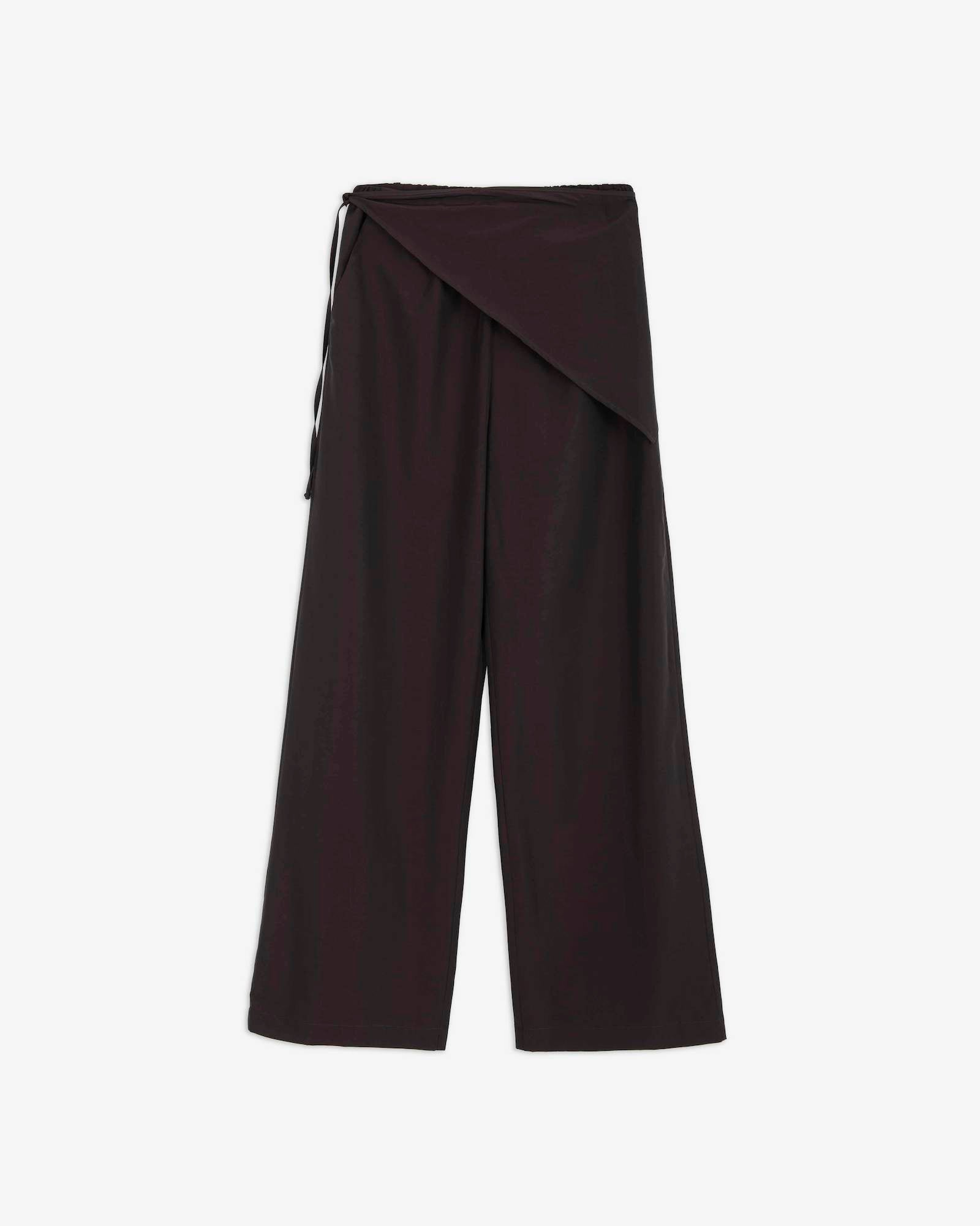 PANTALONE IN LANA CON CINTURA