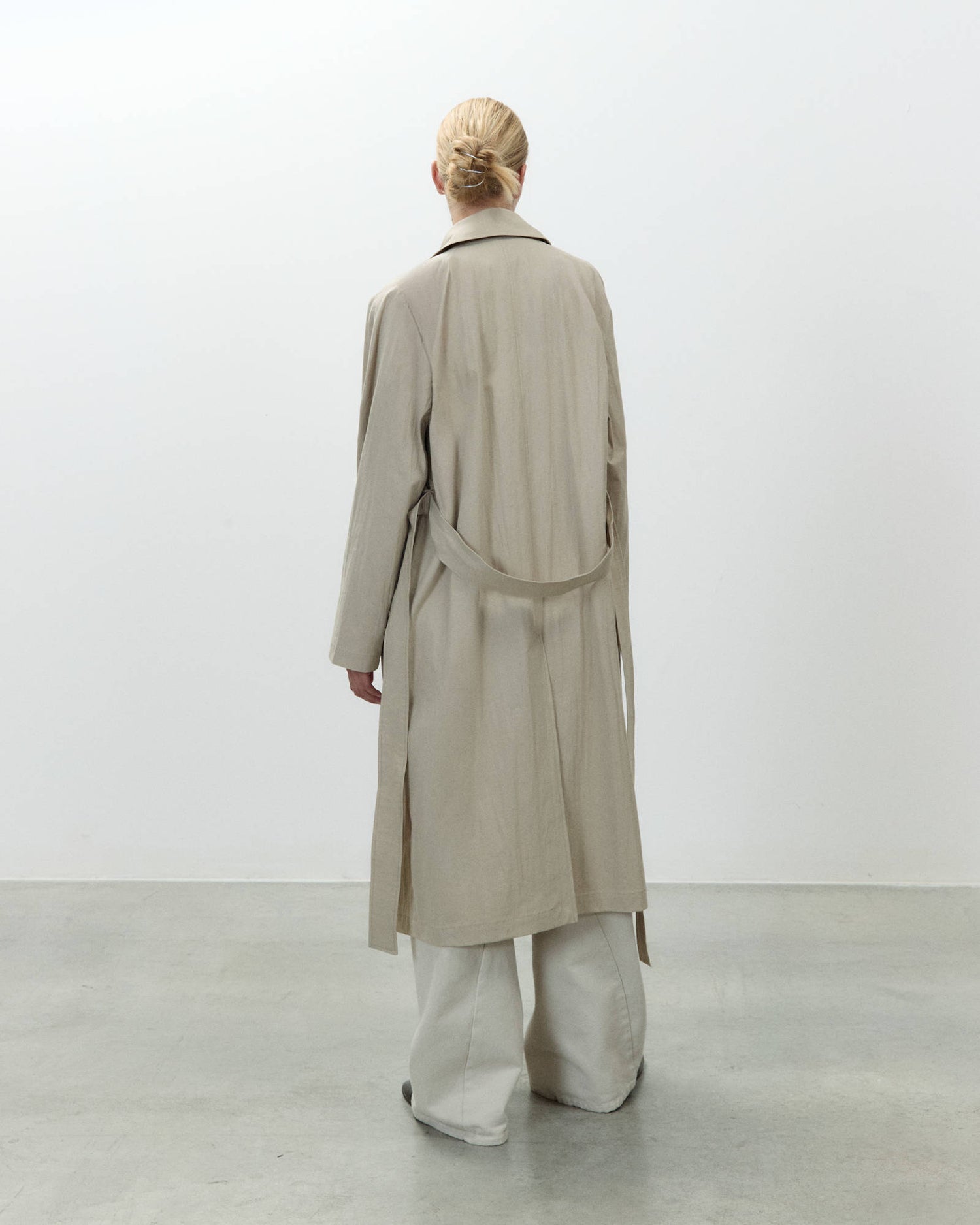 TRENCH LUNGO CRINKLE