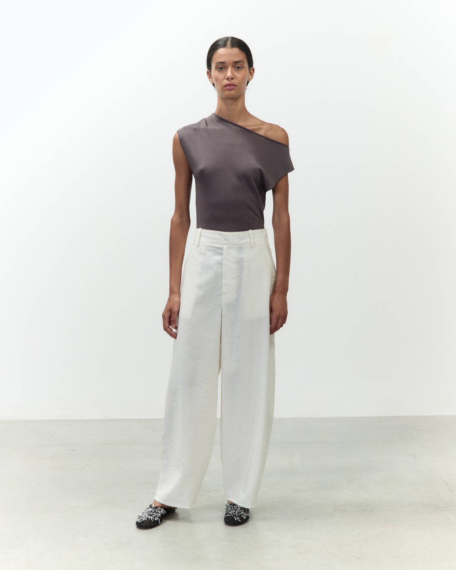 PANTALONI TELA DI SETA BARREL