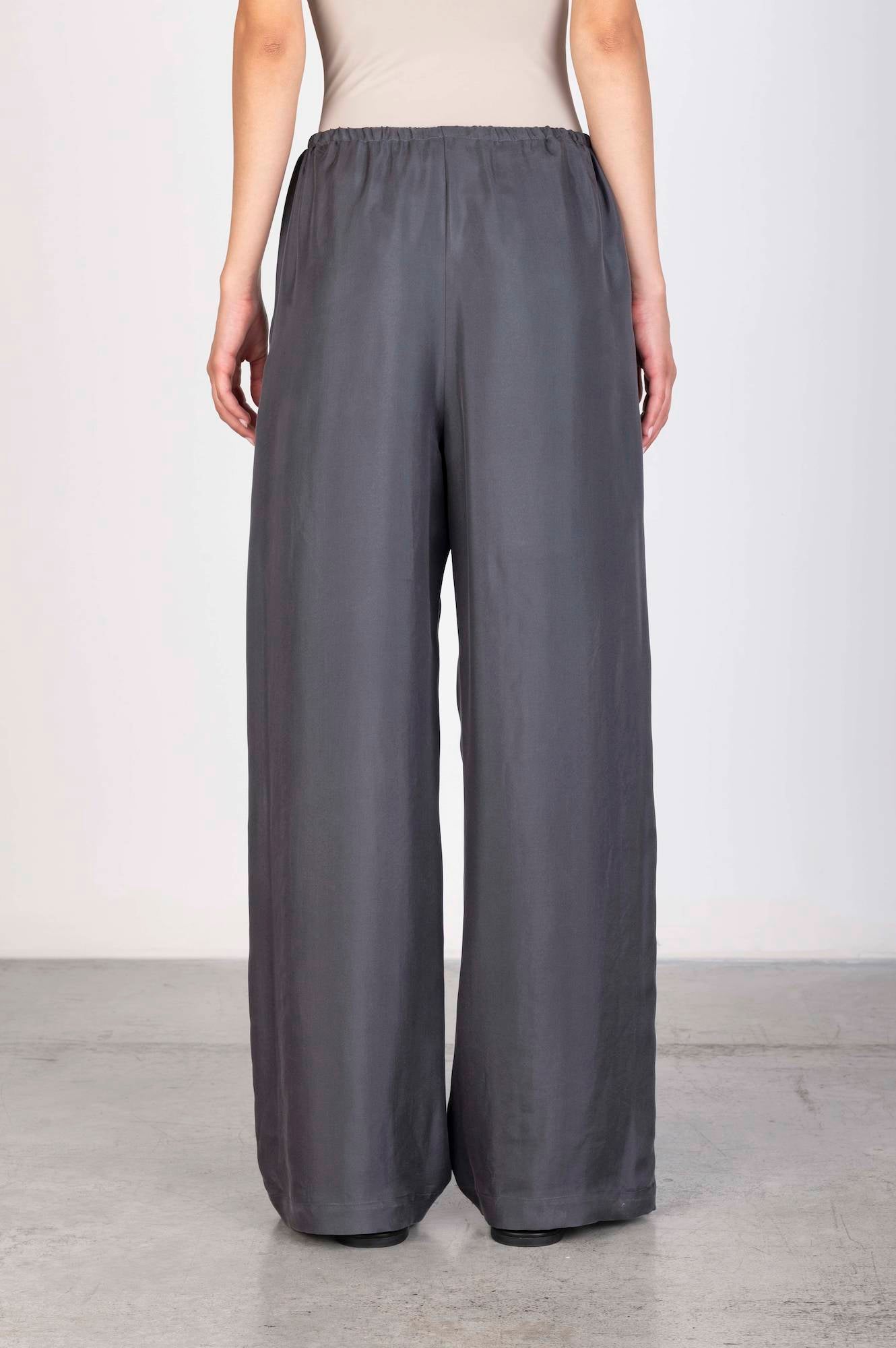 PANTALONE AMPIO IN SETA