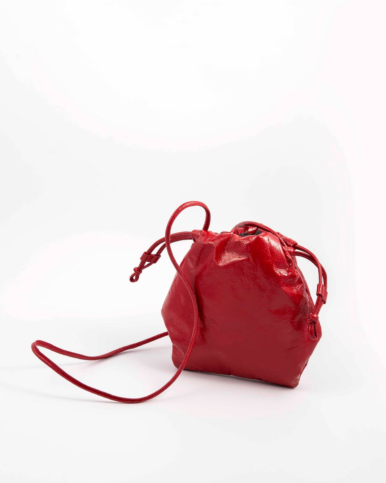 MICRO BAG IN PELLE VERNICE