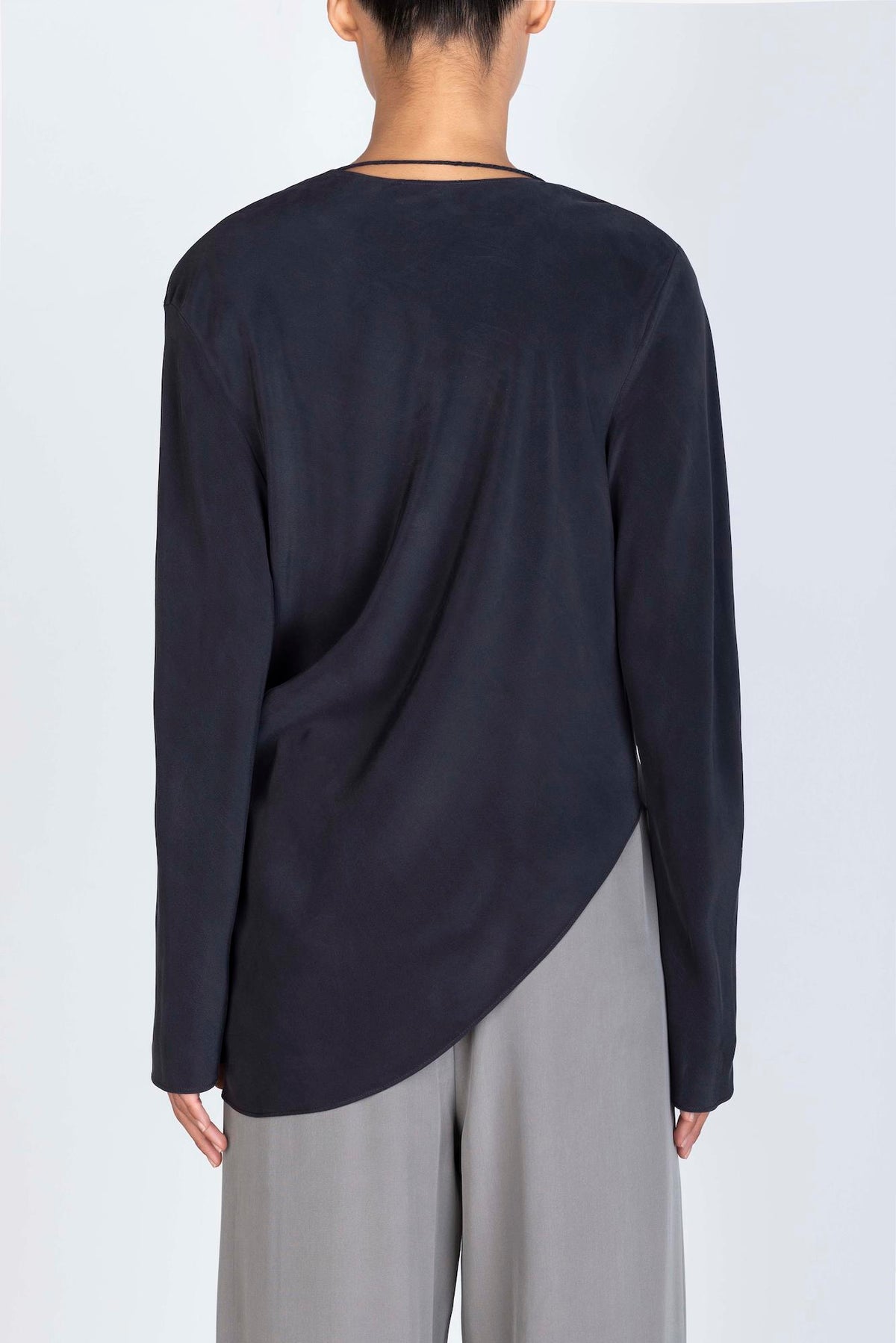 BLUSA ASIMMETRICA CREPE DE CHINE