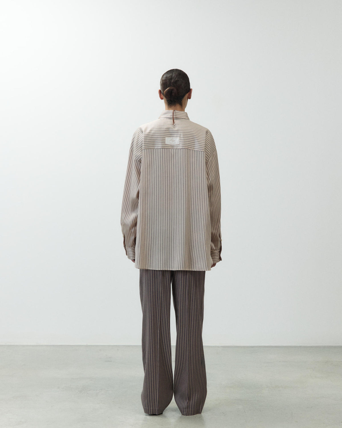 CAMICIA OVERSIZE A RIGHE