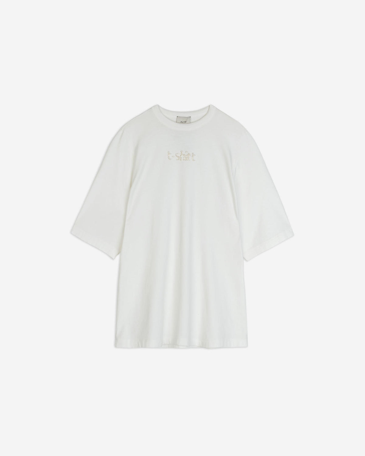 T-SHIRT CON RICAMO DI PERLE