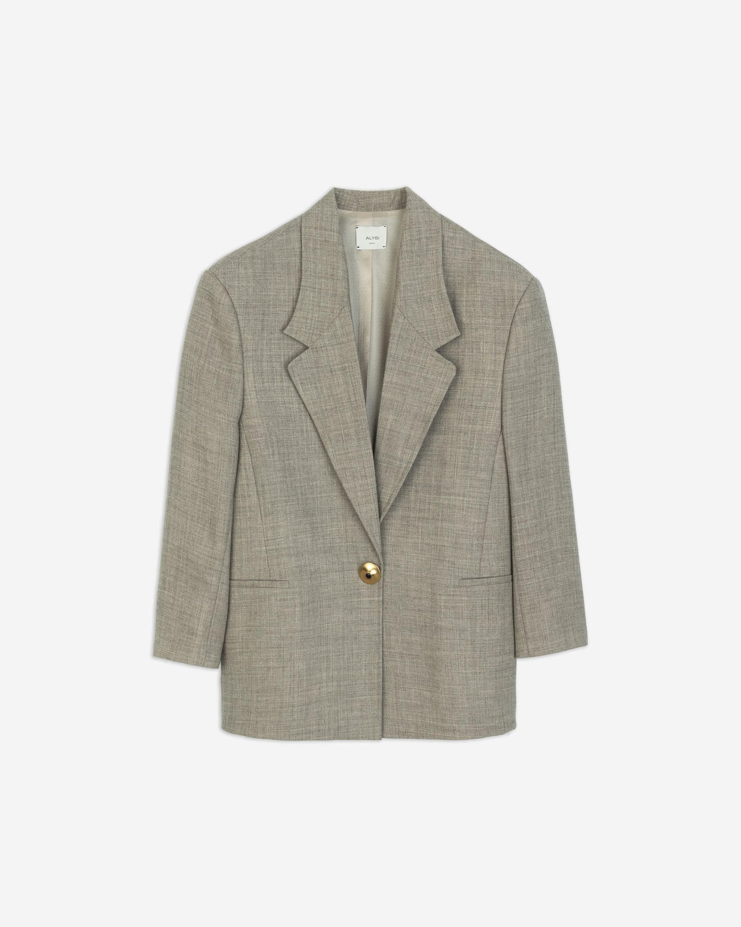 BLAZER OVERSIZE LANA MÉLANGE