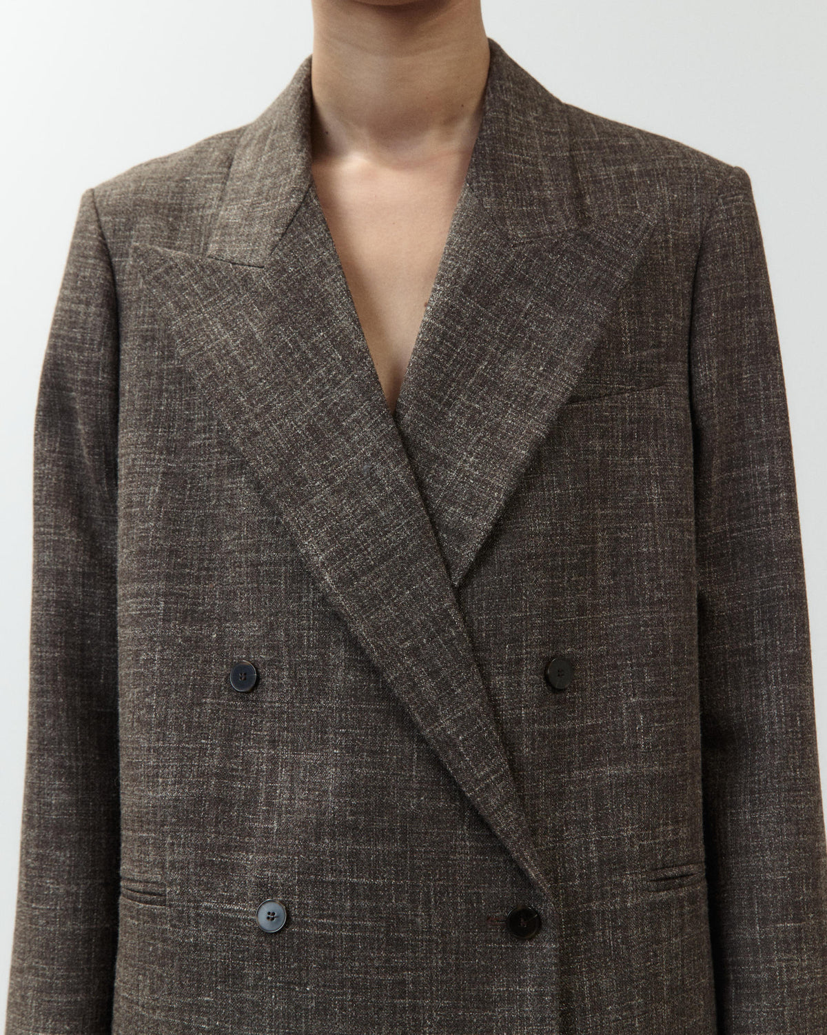 BLAZER DOPPIOPETO LANA MÉLANGE