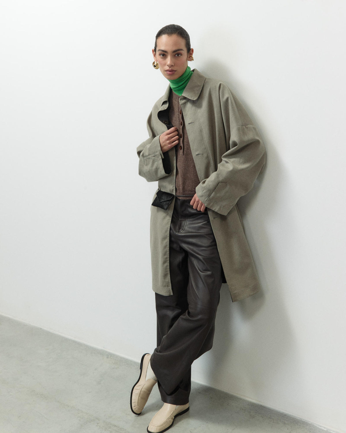 TRENCH IN NYLON e FLANELLA