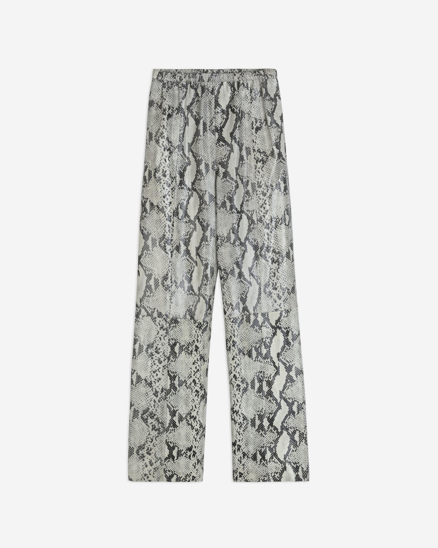 PANTALONE IN PELLE STAMPA PITONE
