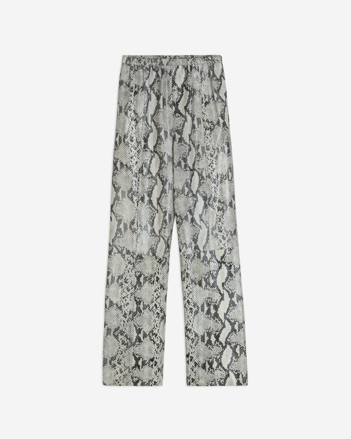 PANTALONE IN PELLE STAMPA PITONE