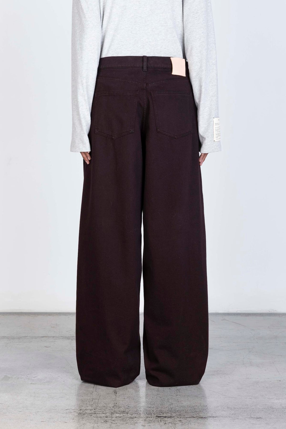 PANTALONE WIDELEG IN COTONE