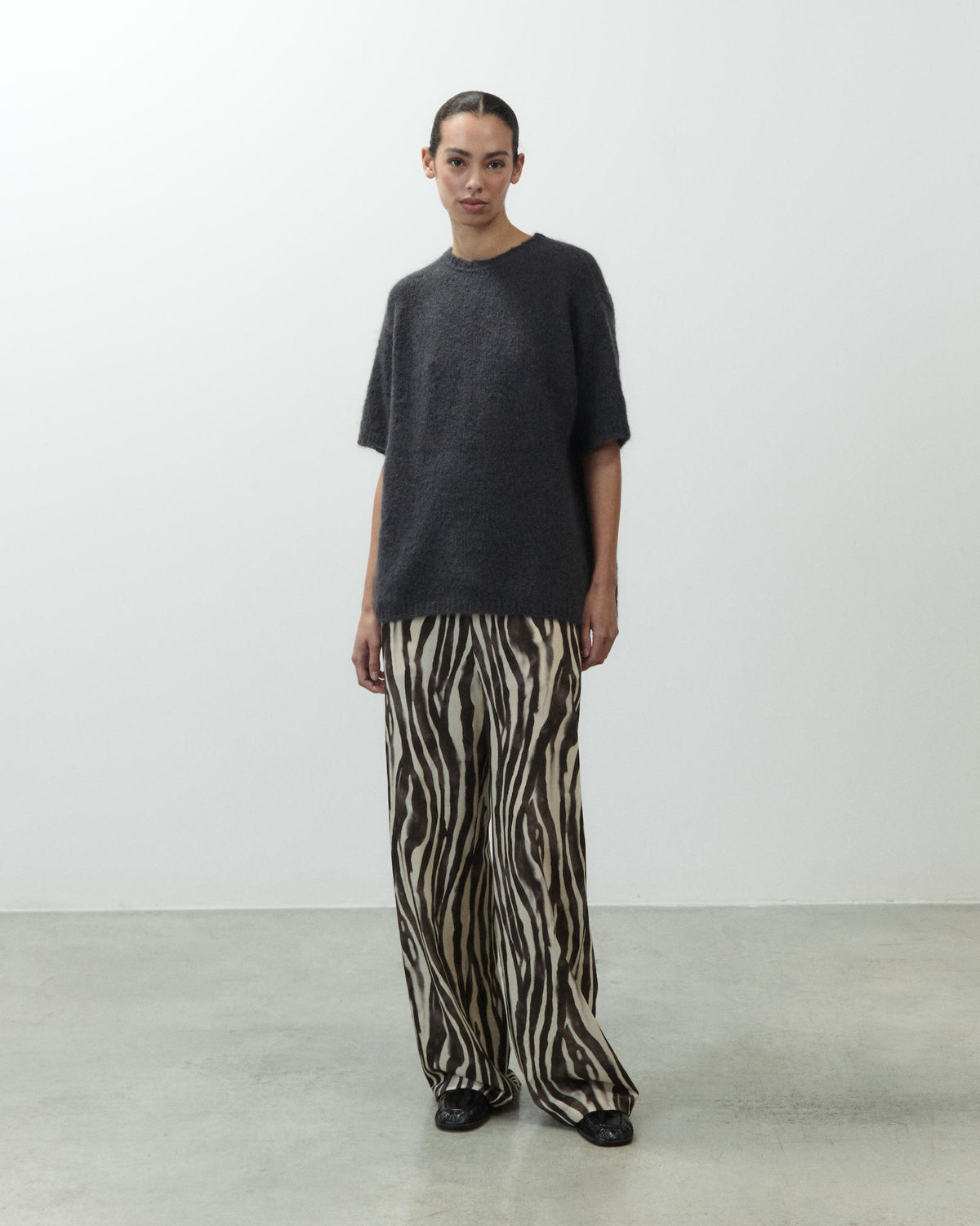 MAGLIA T-SHIRT IN MOHAIR