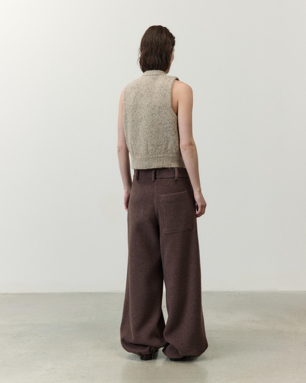 GILET MÉLANGE CON RICAMO