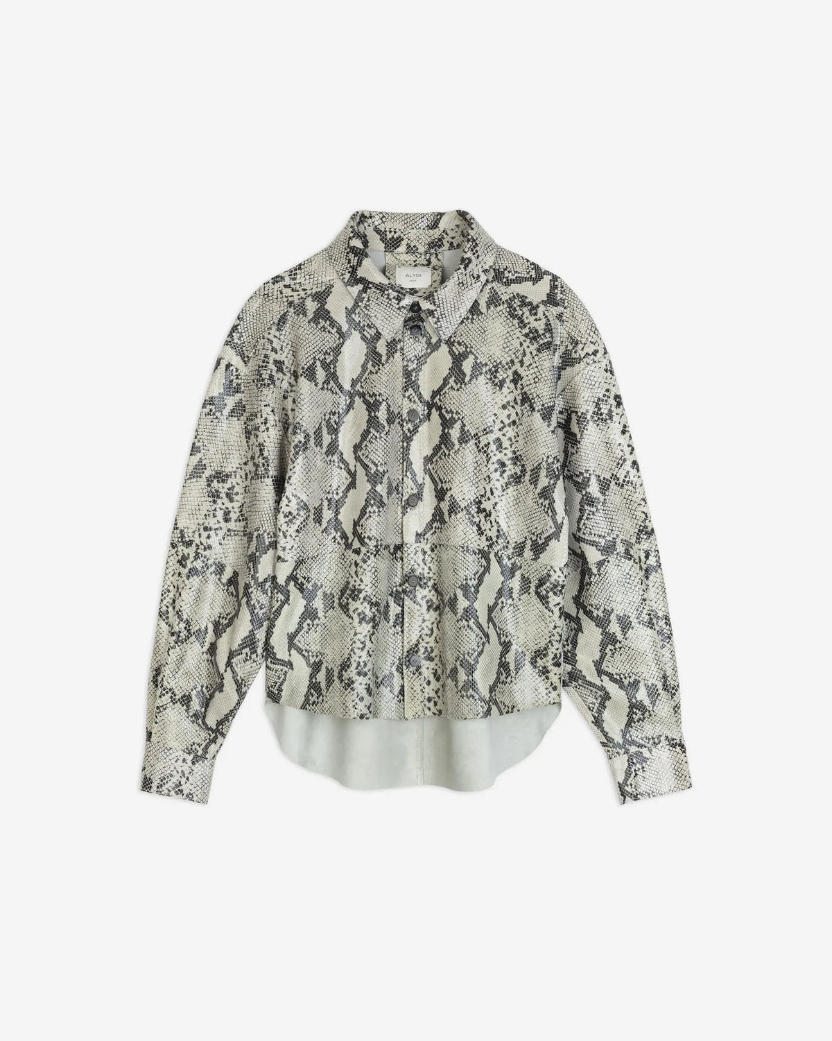 CAMICIA IN PELLE STAMPA PITONE