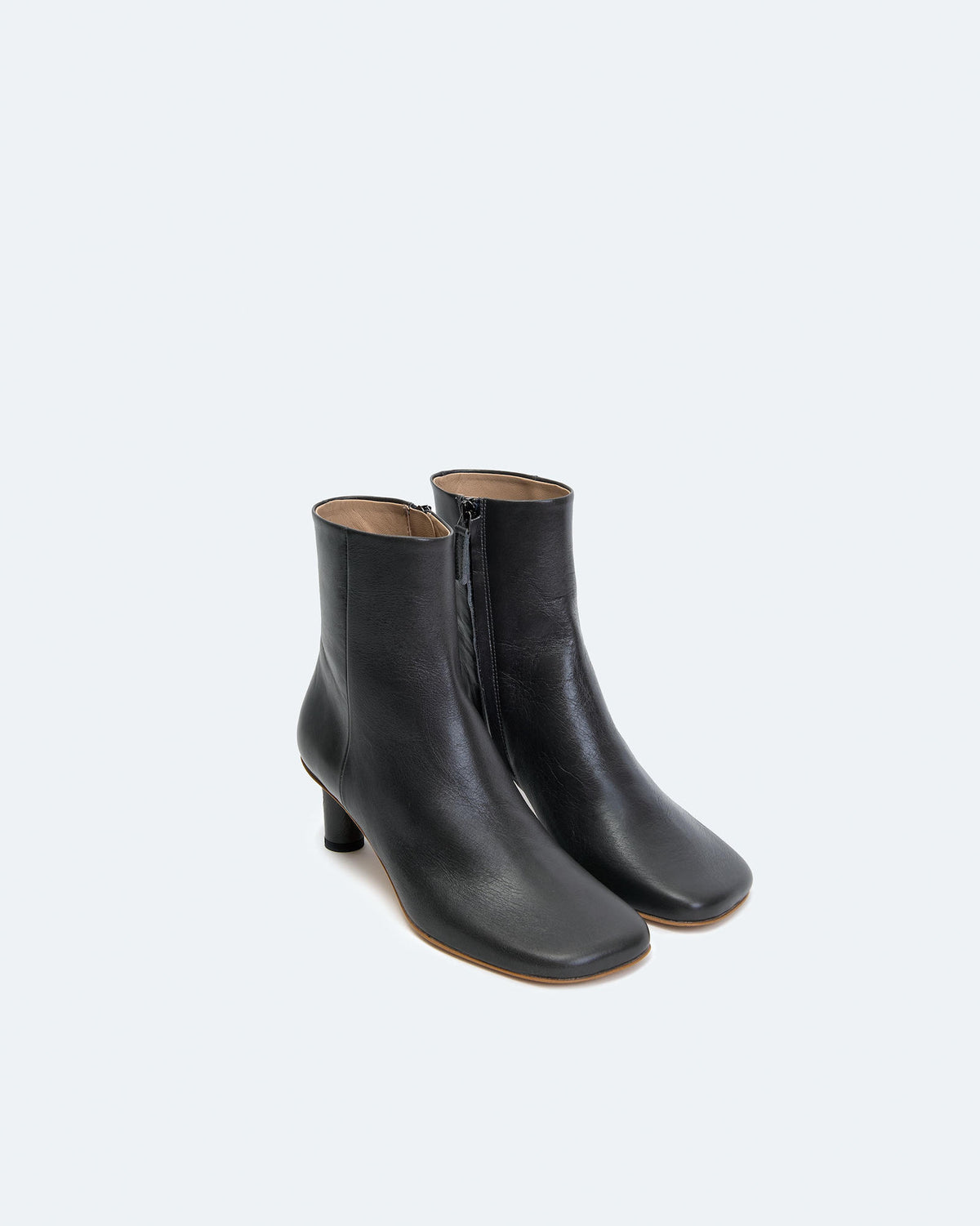STIVALETTO ALLA CAVIGLIA IN PELLE