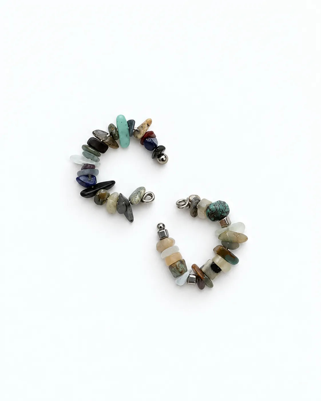 earcuff con pietre naturali