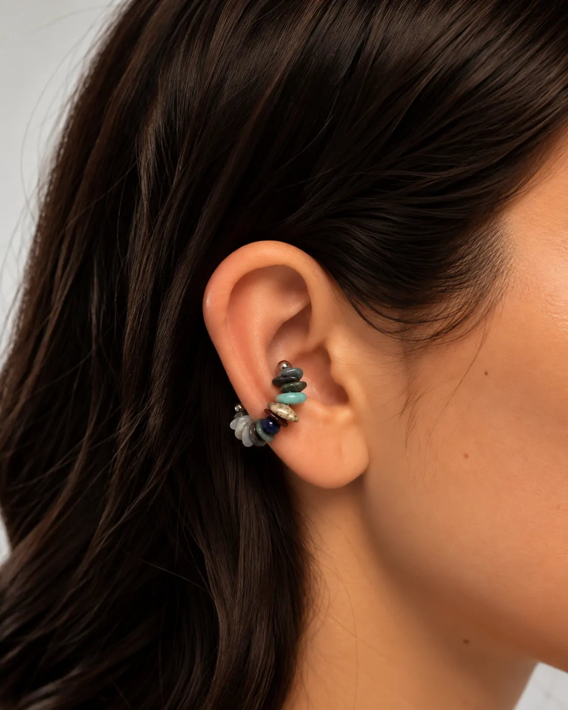 earcuff con pietre naturali